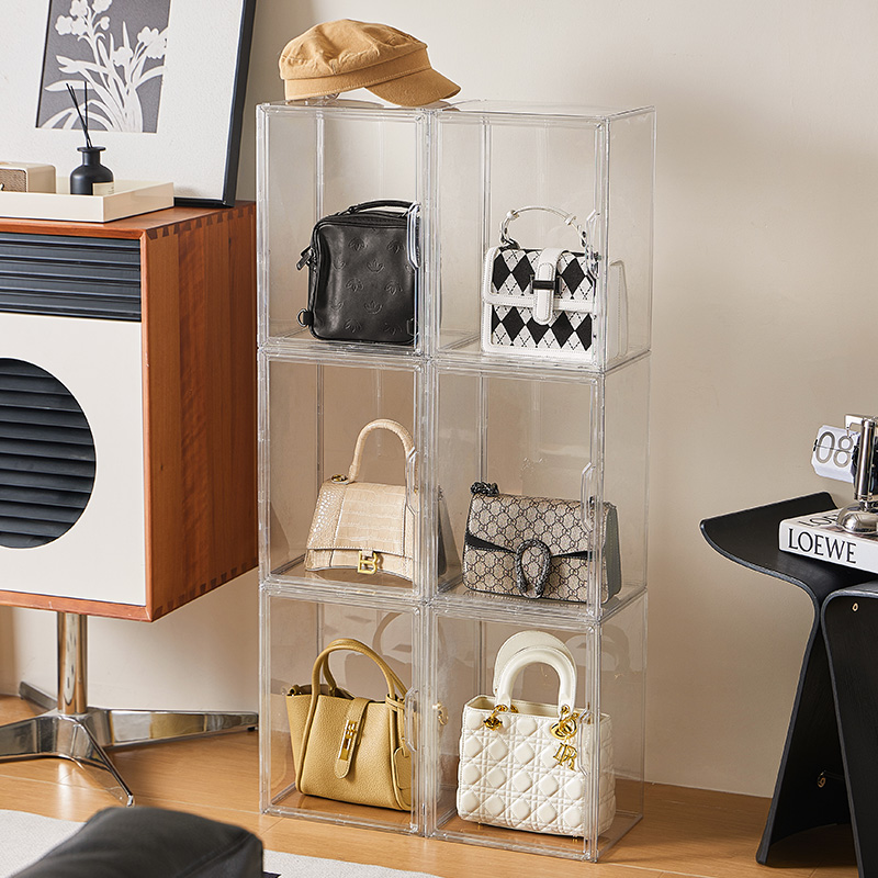 【CL】26Q3#3090 Transparent acrylic shoe box storage rack, suitable for shoe folding cabinets, organizing boxes and home storage boxes Application Scenario