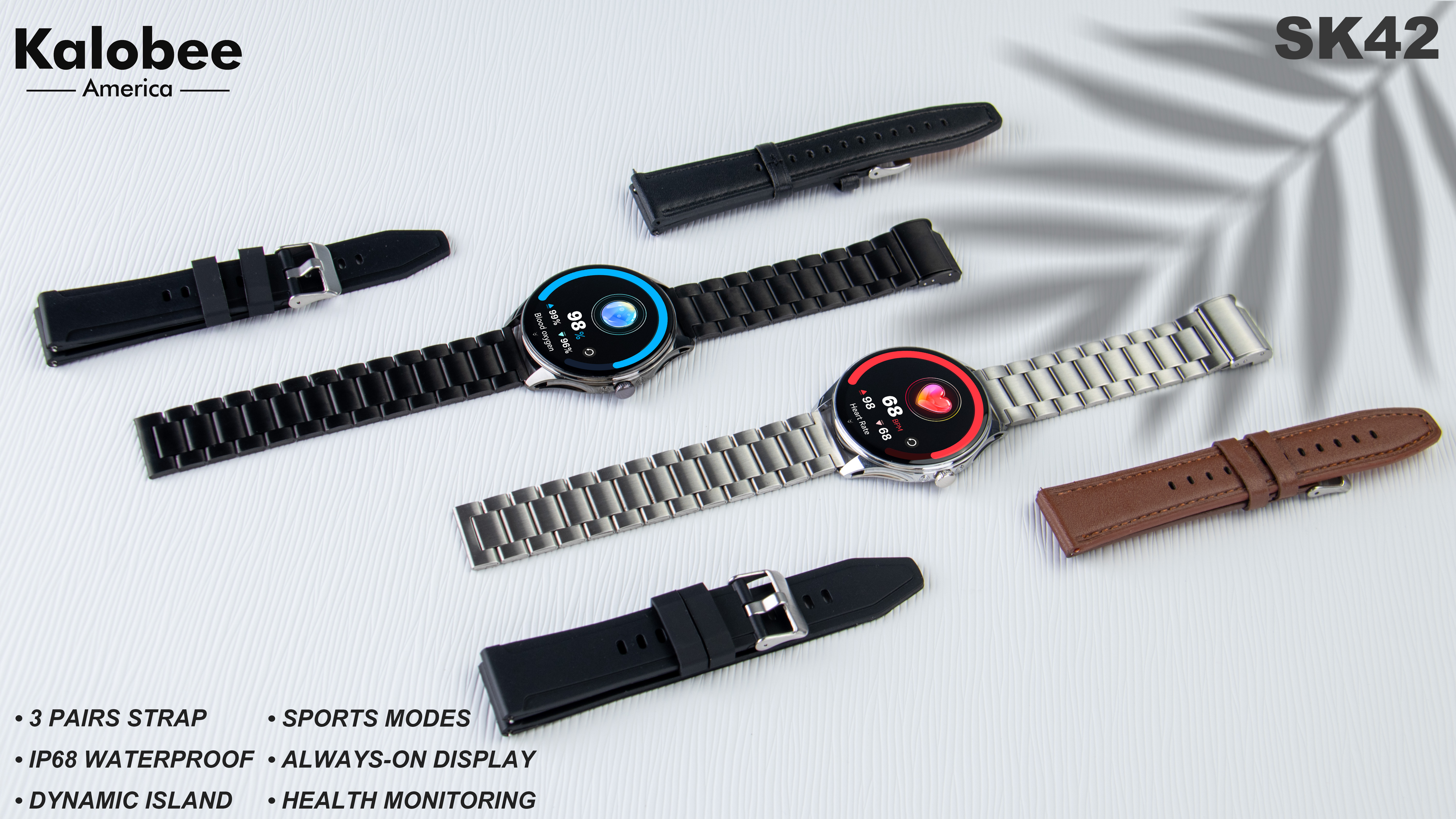 SK42 frecuencia cardíaca sueño sangre oxigenación respiración entrenamiento bluetooth llamada wechat SMS software información notificación recepción reloj inteligente apto para adolescentes multi-idioma múltiples modos deportivos colección de datos deportivos reloj inteligente Item Picture