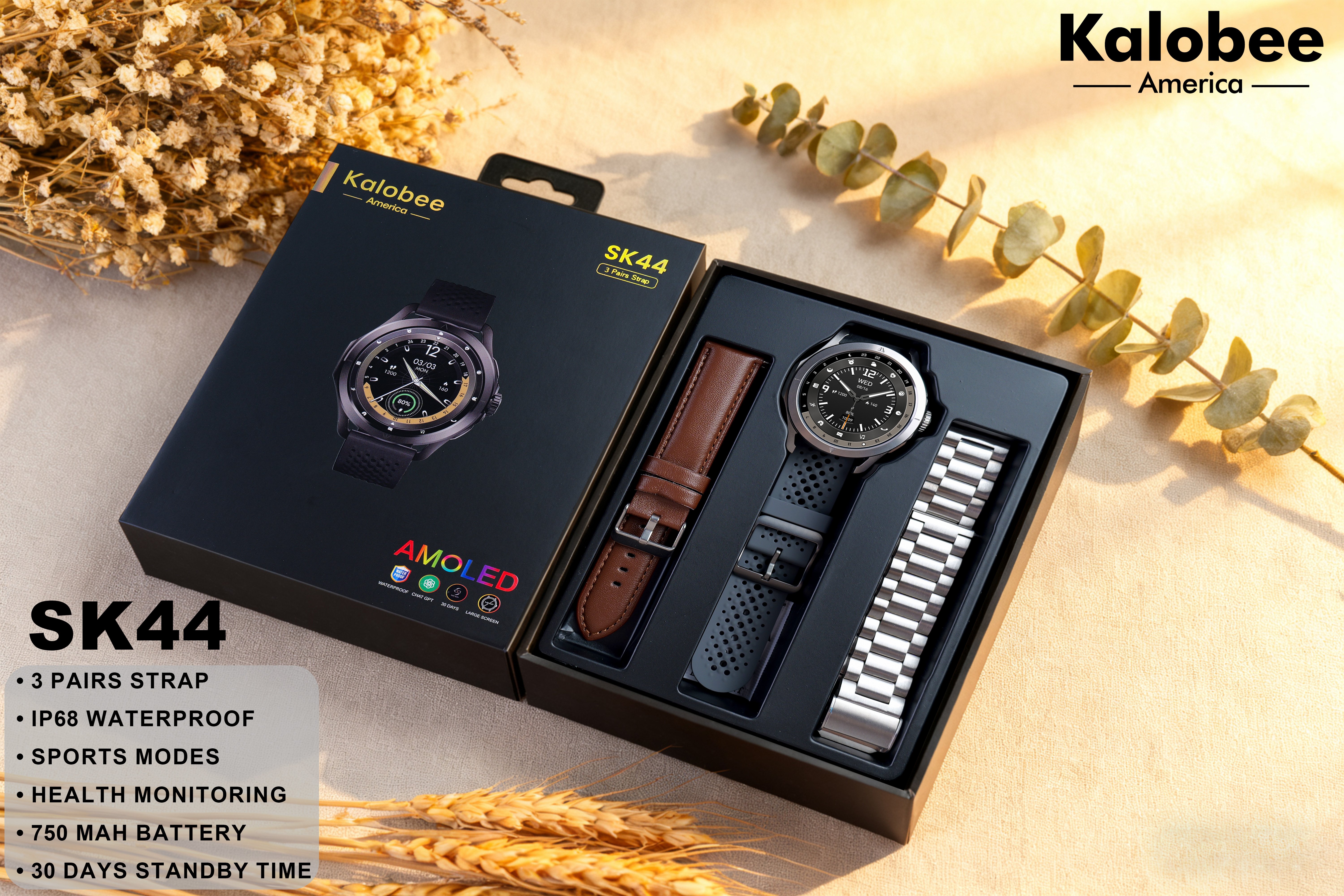 SK44 frecuencia cardíaca sueño sangre oxígeno respiración entrenamiento bluetooth llamada wechat SMS software de notificación de información recepción reloj inteligente apto para adolescentes multi-idioma múltiples modos deportivos colección de datos deportivos reloj inteligente Item Picture