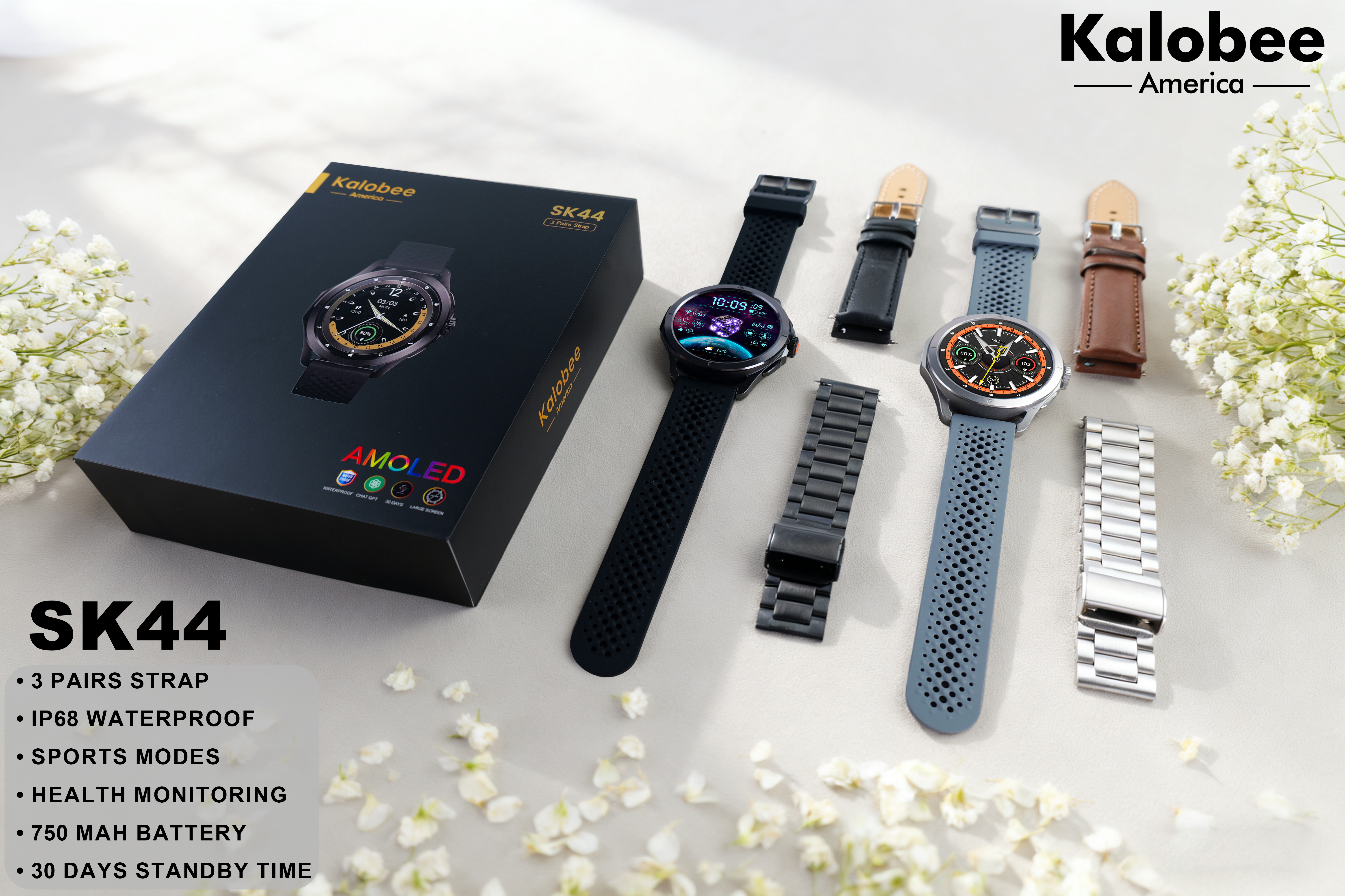 SK44 frecuencia cardíaca sueño sangre oxígeno respiración entrenamiento bluetooth llamada wechat SMS software de notificación de información recepción reloj inteligente apto para adolescentes multi-idioma múltiples modos deportivos colección de datos deportivos reloj inteligente details Picture