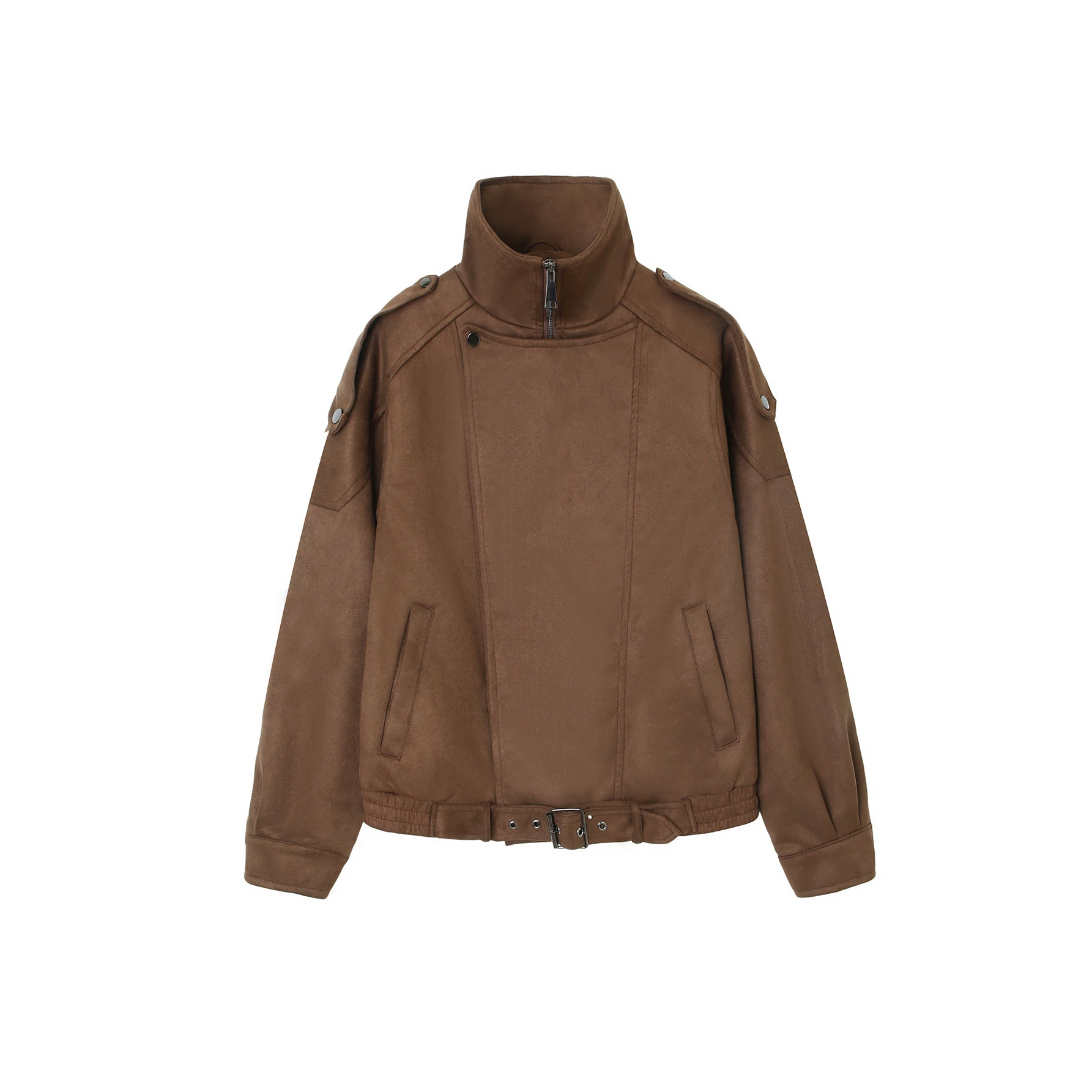 Europa y Estados Unidos estilo corto chaqueta casual gamuza de cuero locomotora abrigo comercio exterior al por mayor Item Picture