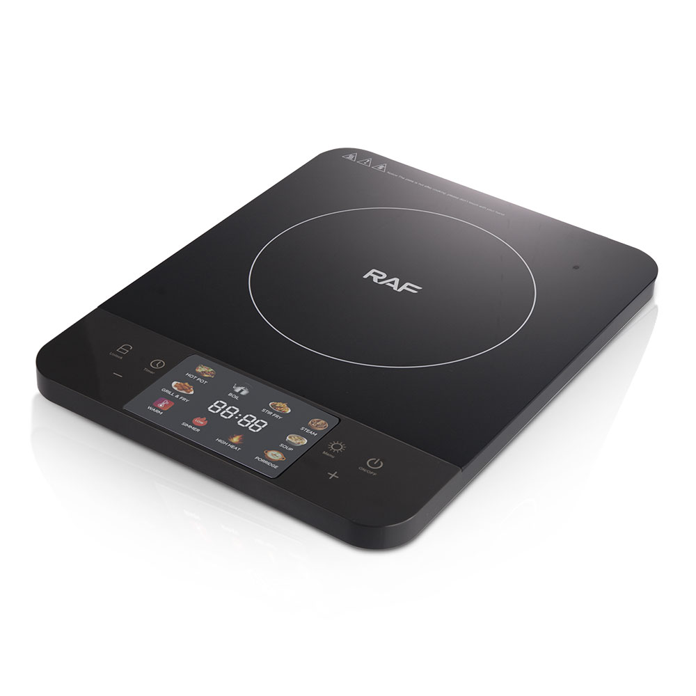 RAF cross-border European standard induction cooker export household touch smart stir-frying hot pot waterproof induction cooker black crystal panel Application Scenario