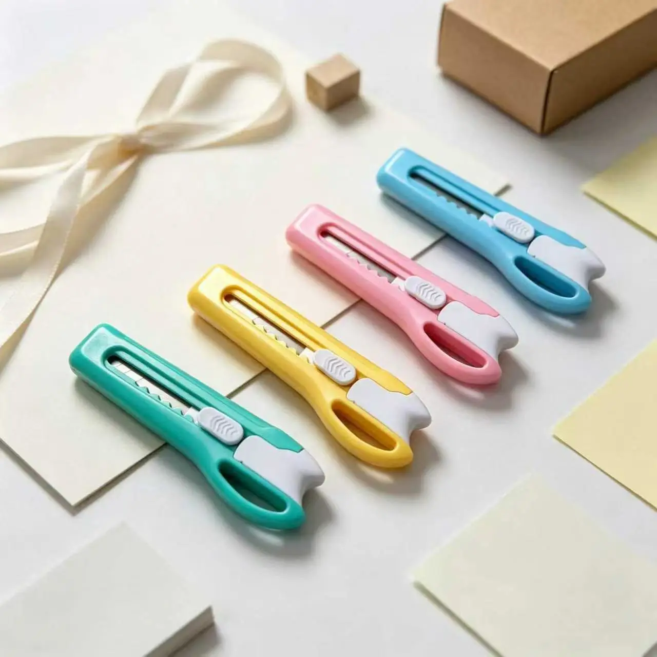 Deli 2024 Utility Knife, small utility knife, Paper cutter, Handmade Knife, Wallpaper Knife, Office Art Stationery detail image 9