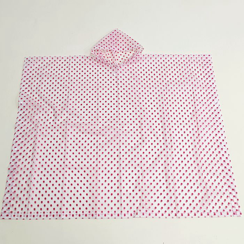 Li Wang EVA's new trendy flower-dot raincoat for outdoor tourist attractions, mountain climbing and hiking, wholesale and direct sales Item Picture