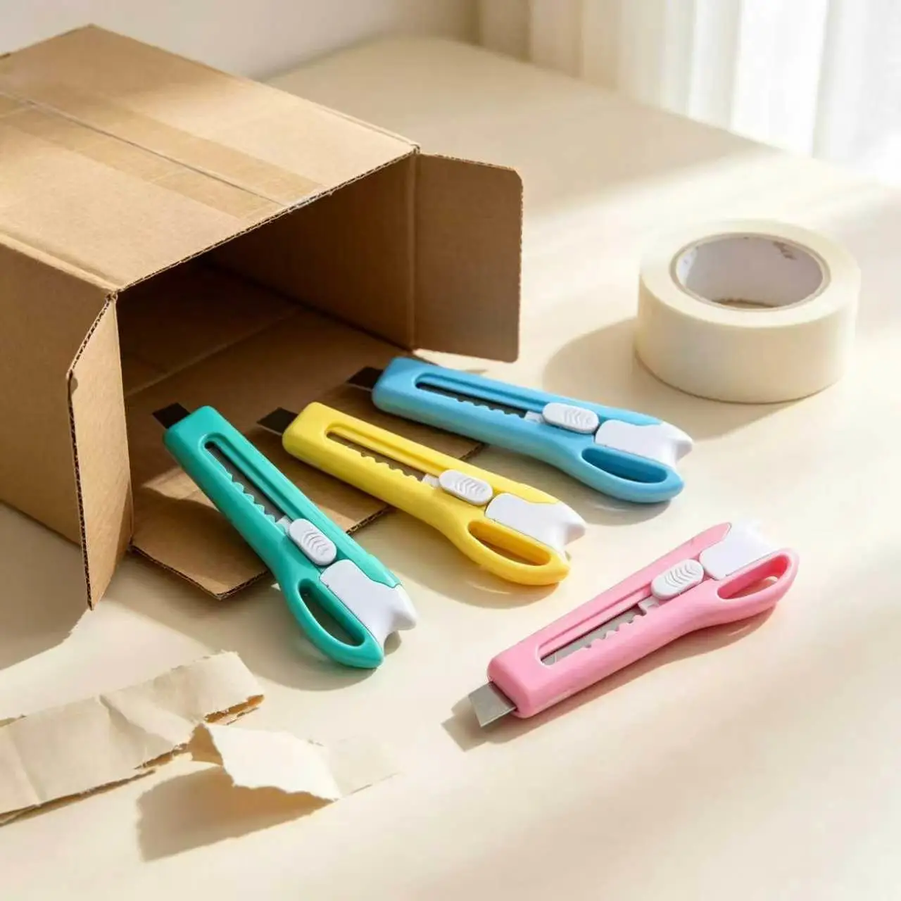 Deli 2024 Utility Knife, small utility knife, Paper cutter, Handmade Knife, Wallpaper Knife, Office Art Stationery detail image 8