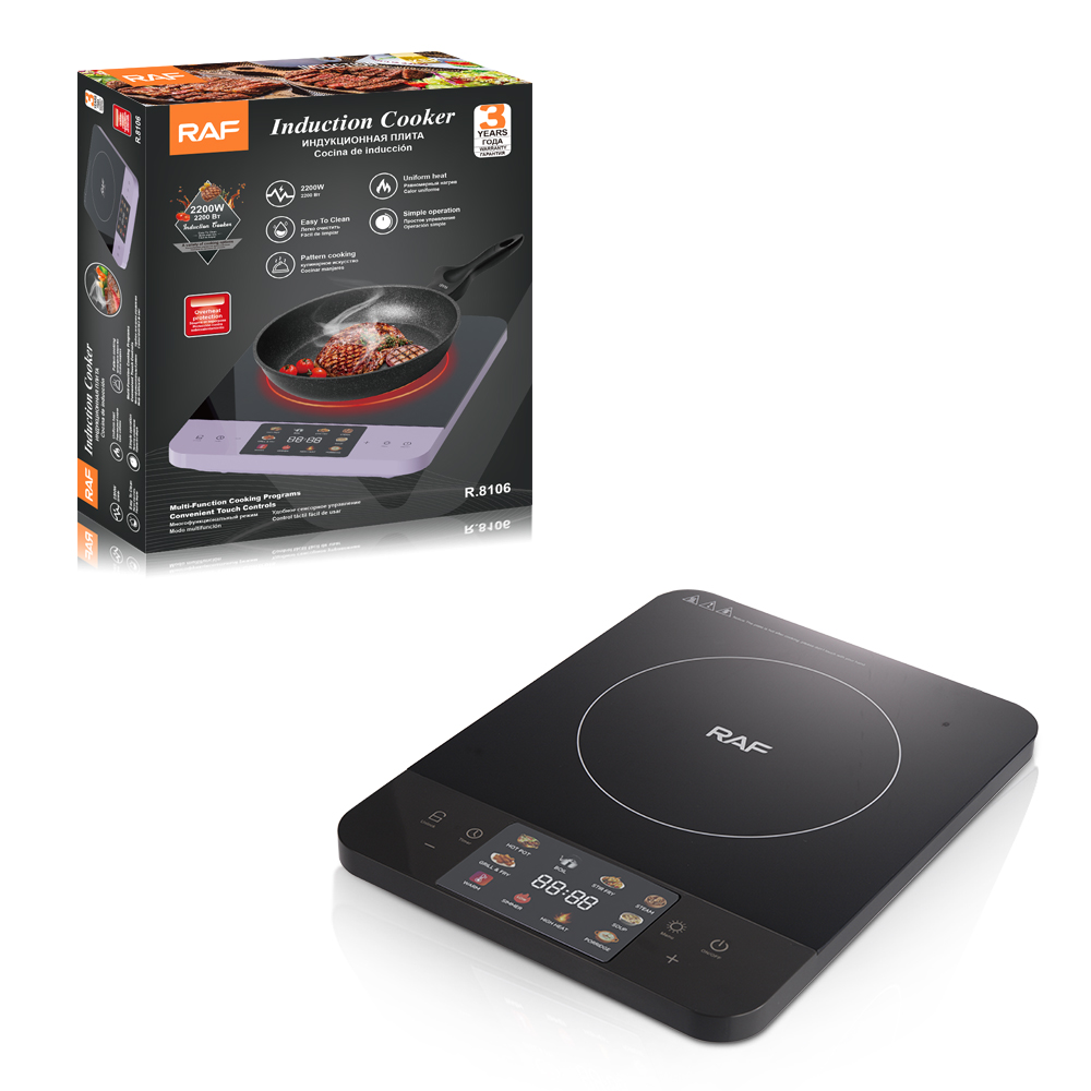 Раф пересекает границу европы, экспортируя электромагнетические печи, используя тактильный доступ к фондю «умная жареная кухня», черный лист электроплиты pic 5