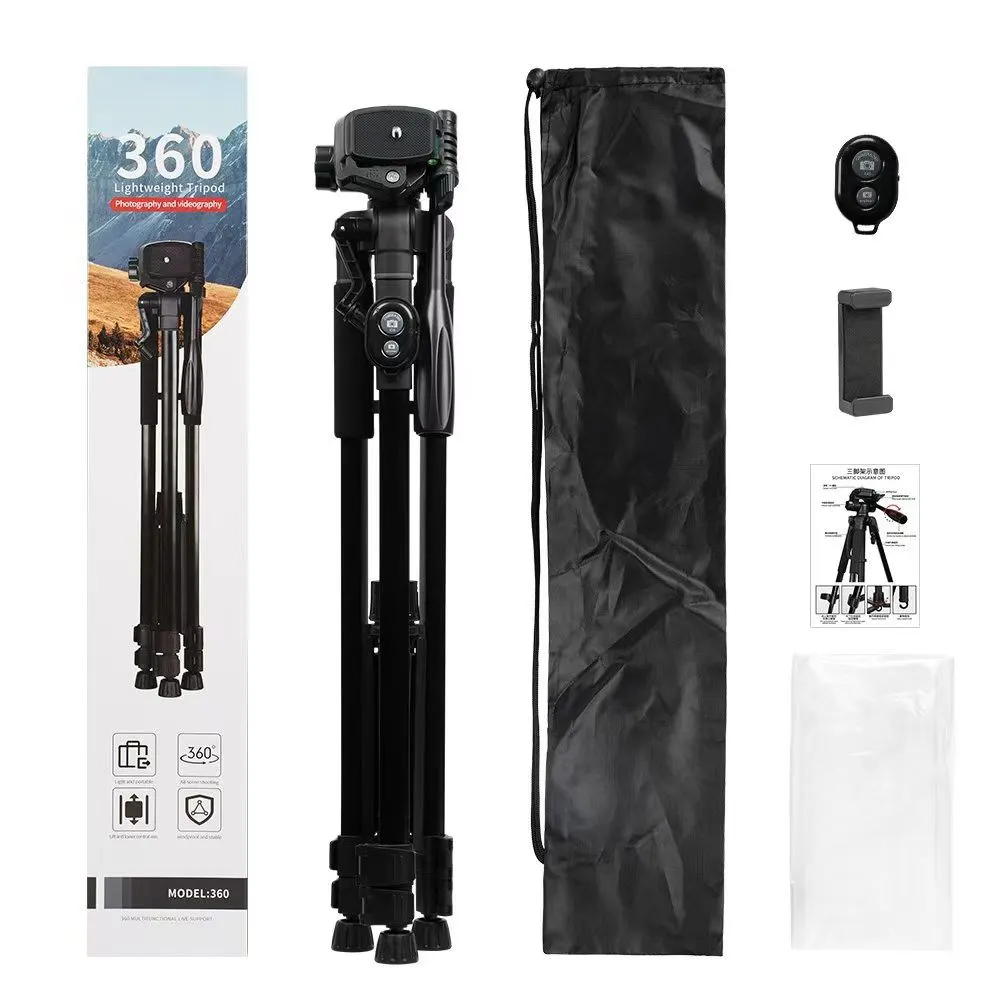 Tripod camera stand, stable and portable fishing mobile phone stand, instrument matching detail image 8