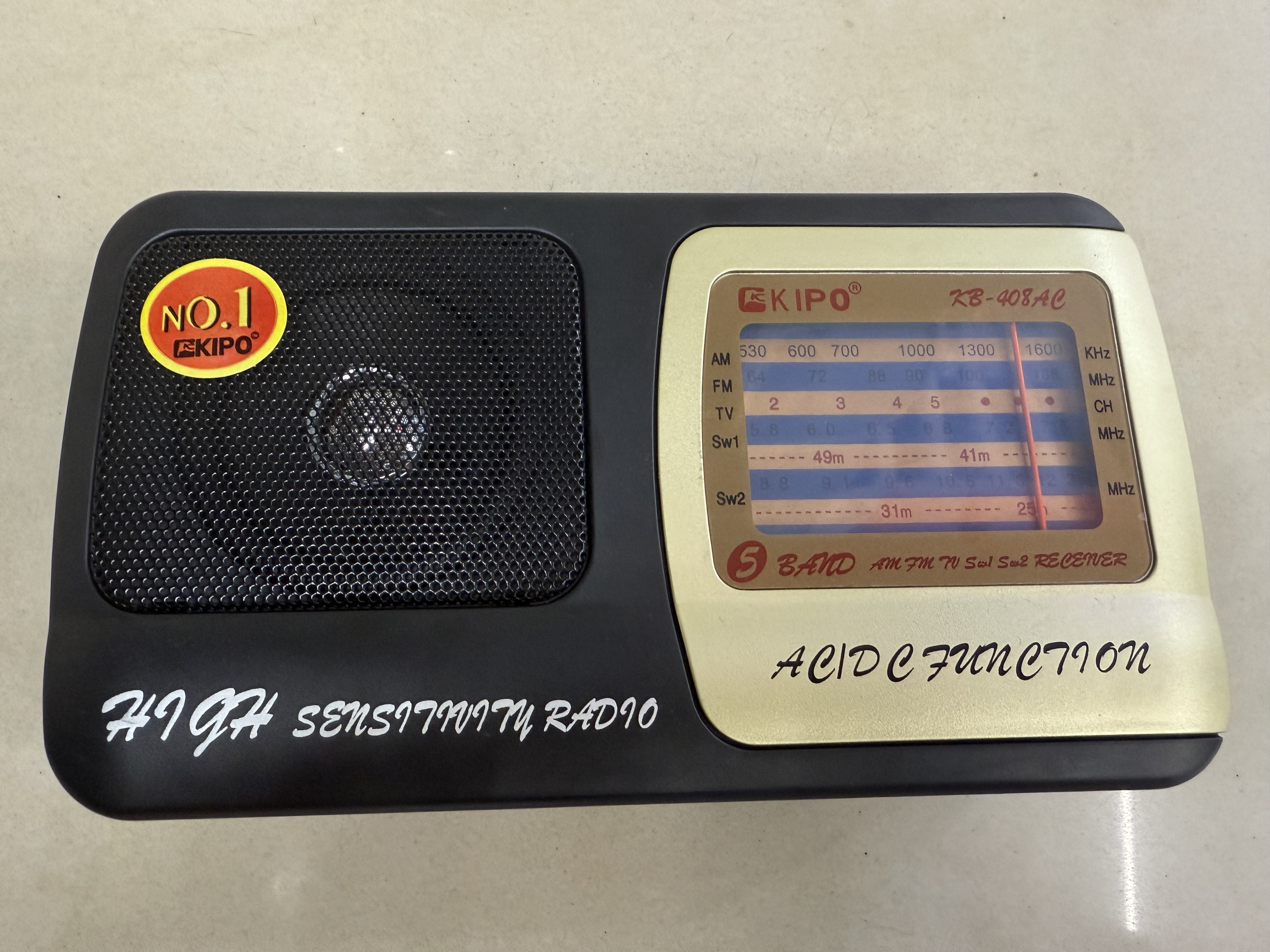 KB-308, KB-408, KB-409 Classic radio, multi-band desktop ornament, plug-in battery, dual-purpose for the elderly details Picture