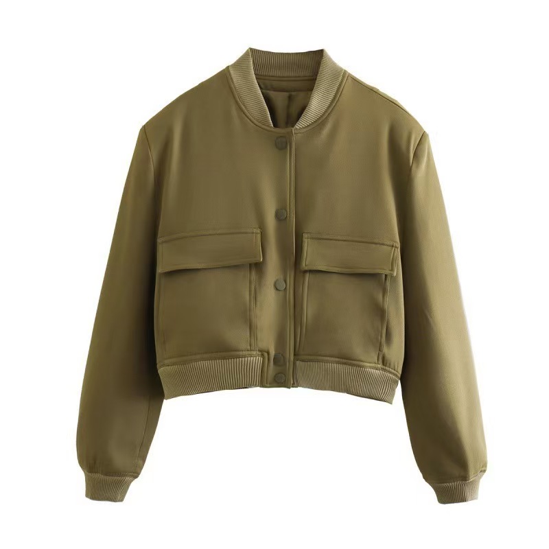 Cross-border foreign trade autumn European and American style women's casual and loose design long-sleeved jacket, small batch undefined