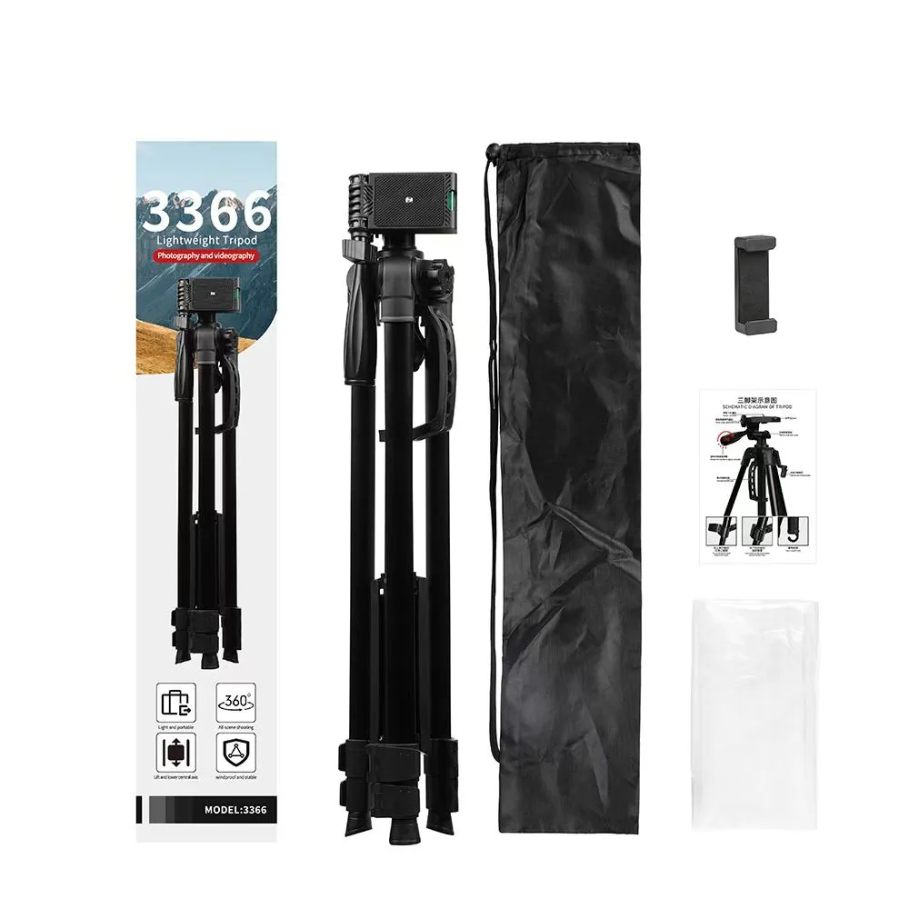 Tripod camera stand, stable and portable fishing mobile phone stand, instrument matching detail image 7