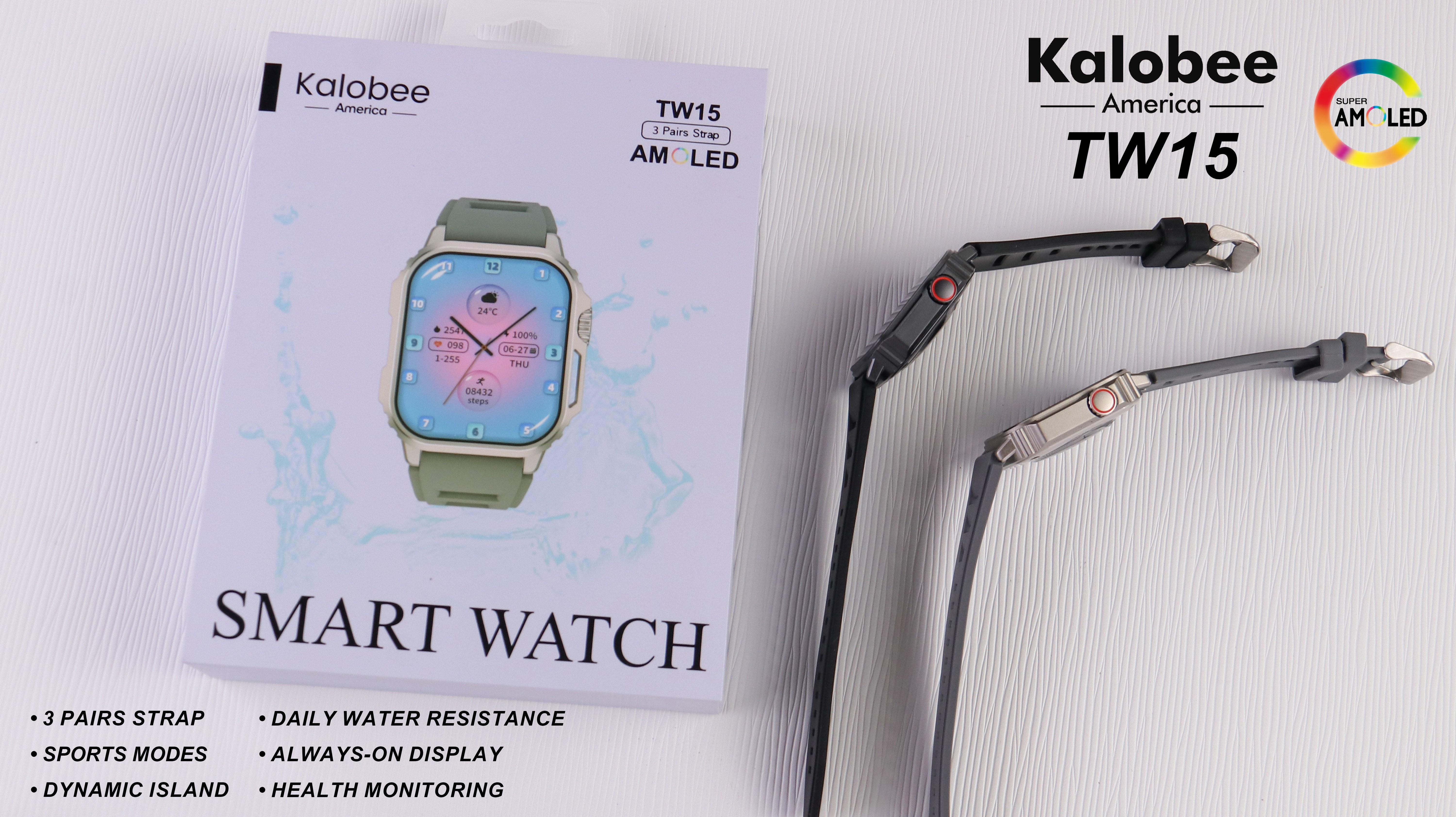TW15 frecuencia cardíaca sueño sangre oxígeno respiración entrenamiento bluetooth llamada wechat SMS software información notificación recepción reloj inteligente apto para adolescentes multi-idioma múltiples modos deportivos colección de datos deportivos reloj inteligente Item Picture