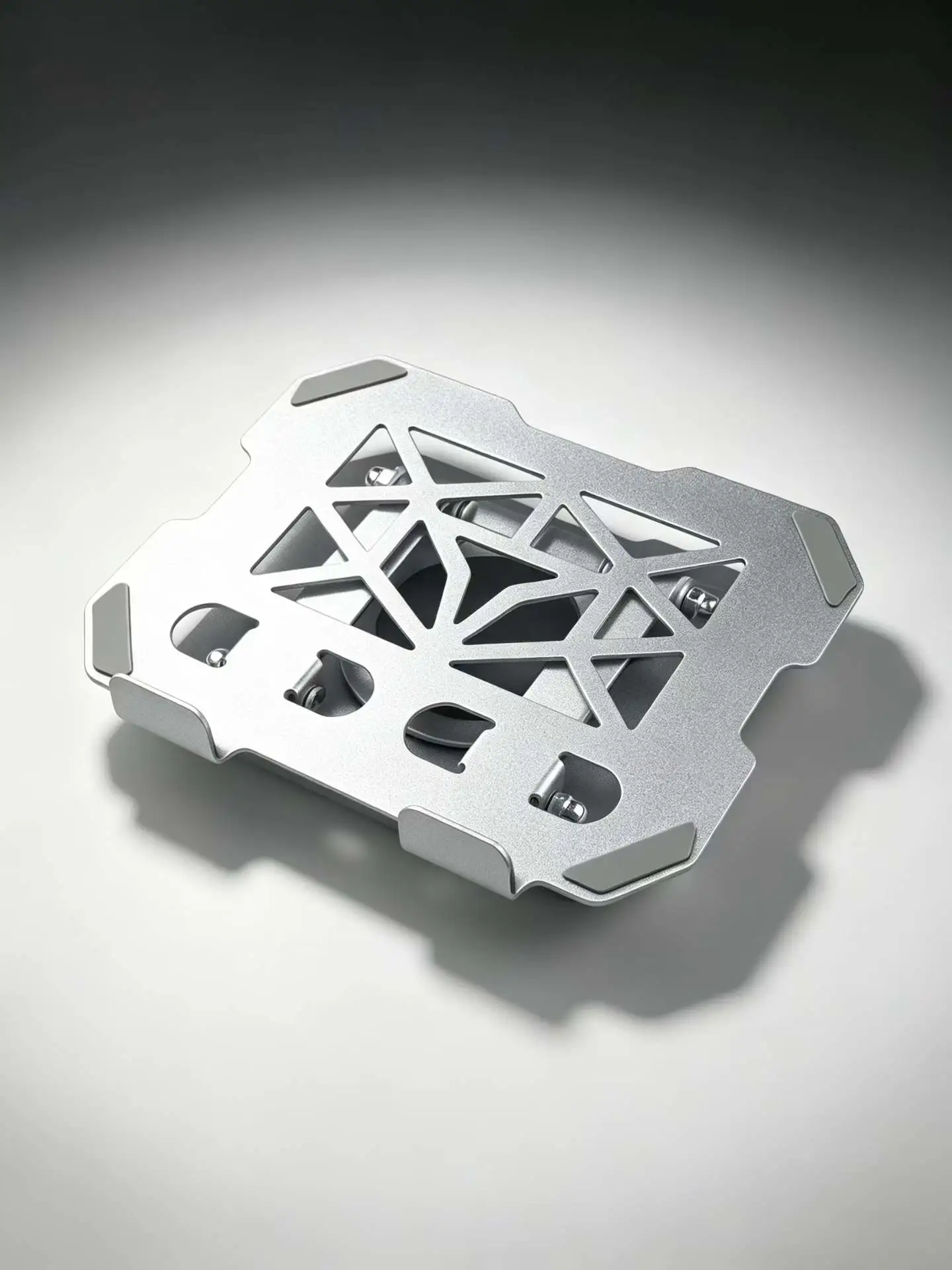 Rotating notebook stand, vertical desktop, height-increasing, hollowed-out, heat-dissipating, lift-up and foldable metal notebook computer stand detail image 9