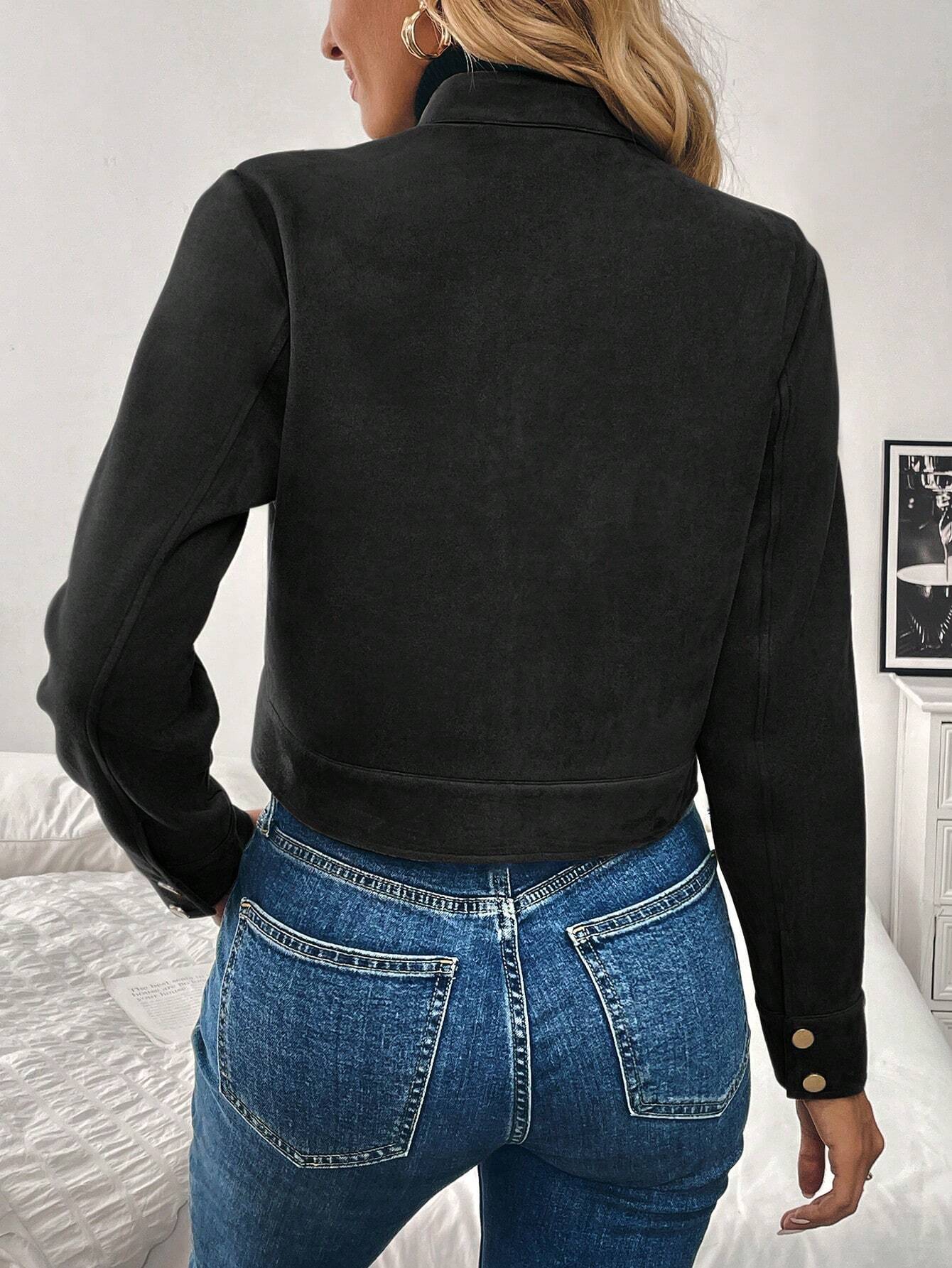 New short jackets for European and American women's wear on Amazon for Spring 2026 cross-border trade Item Picture