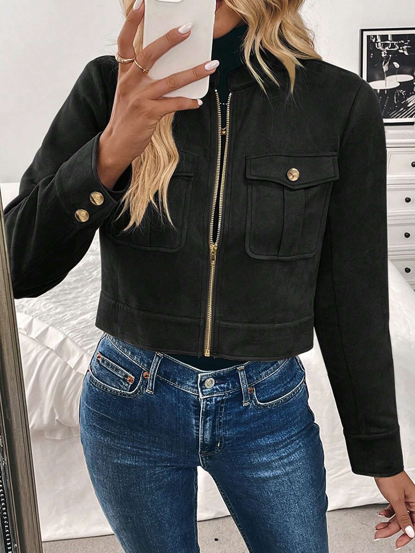 New short jackets for European and American women's wear on Amazon for Spring 2026 cross-border trade undefined
