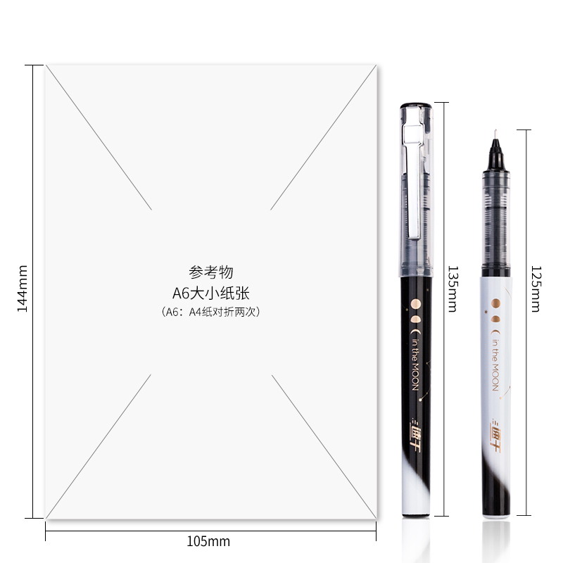 Deli S858 direct liquid Ballpoint pen Specification image