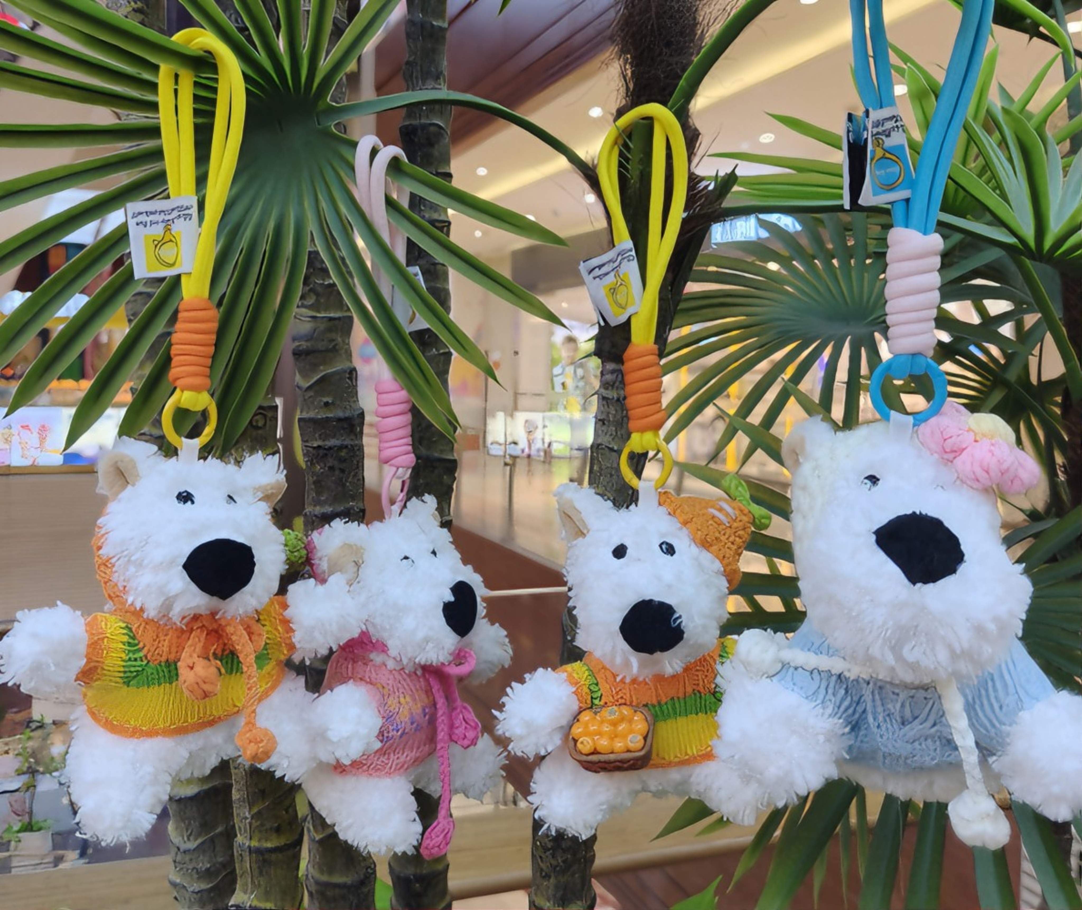 Westhighland peluche muñeca llavero ropa varios estilos exquisito Item Picture