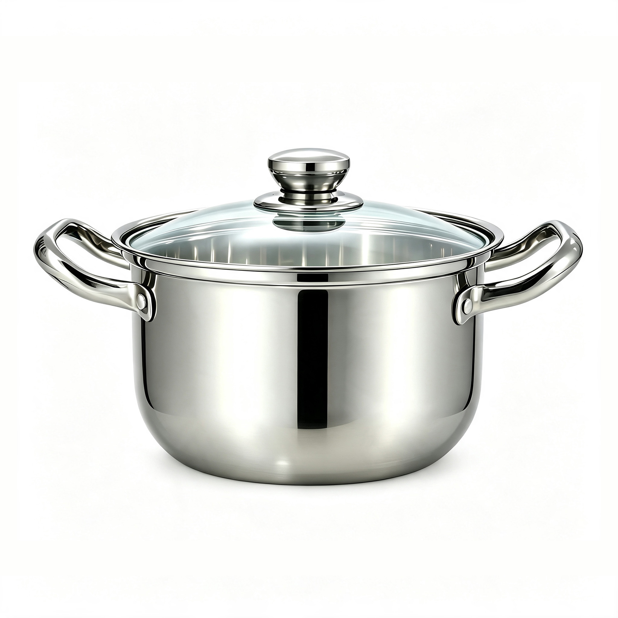 CGUCOOK olla de acero inoxidable con mango de acero antiplanchado casero olla de ánforas horno de inducción cocina de gas olla de acero inoxidable universal olla de cocción Item Picture
