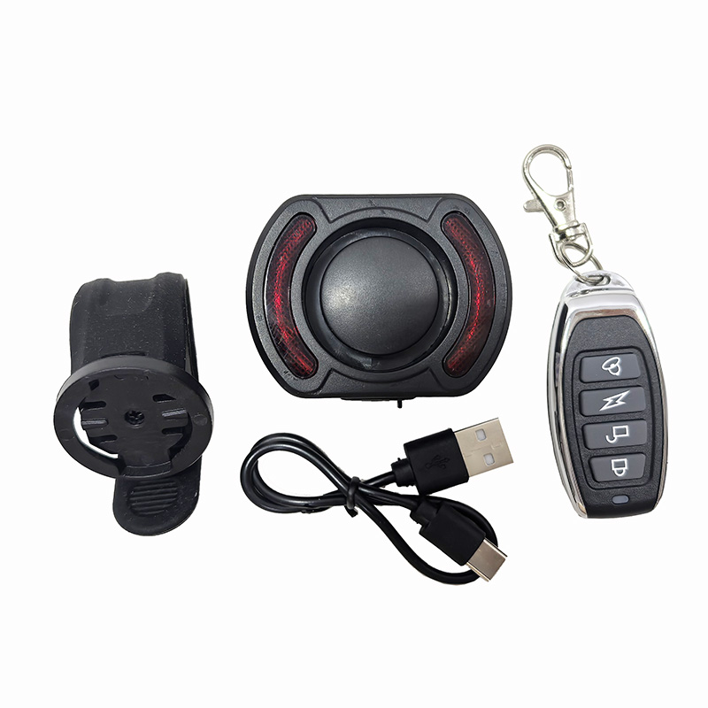 HYD068-2 bicicleta inteligente advertencia de luz trasera alarma de control remoto carga USB con detección de vibración de freno freno de coche de carretera luz trasera Item Picture