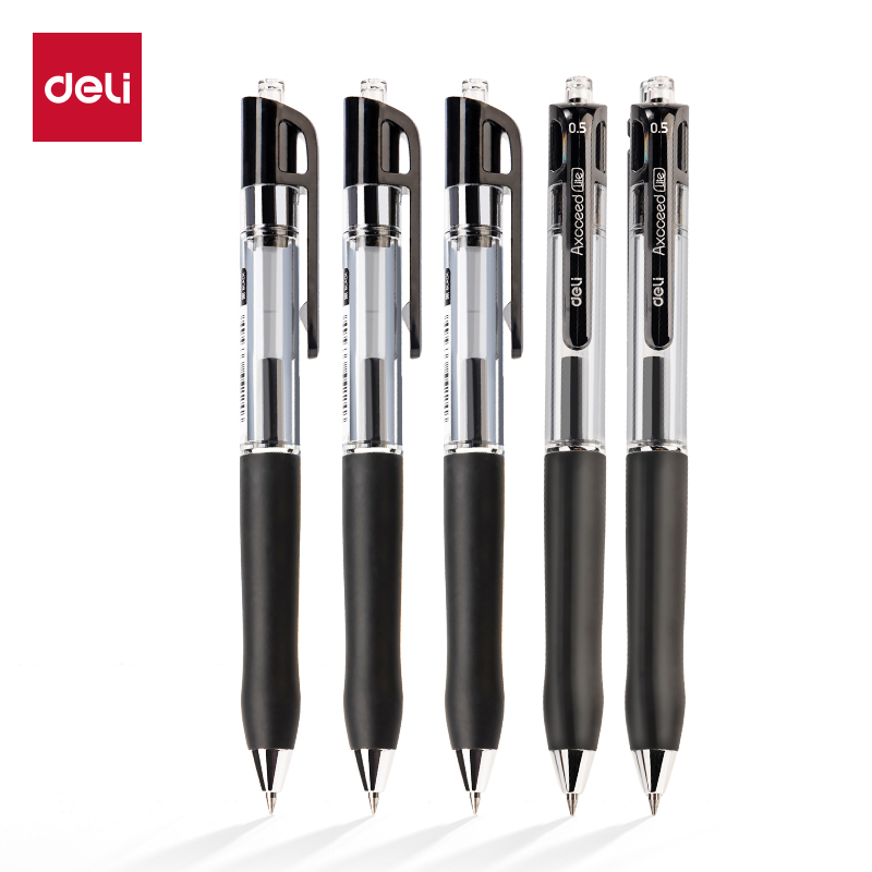 Deli S12 Smooth Press Gel Pen 0.5mm bullet head