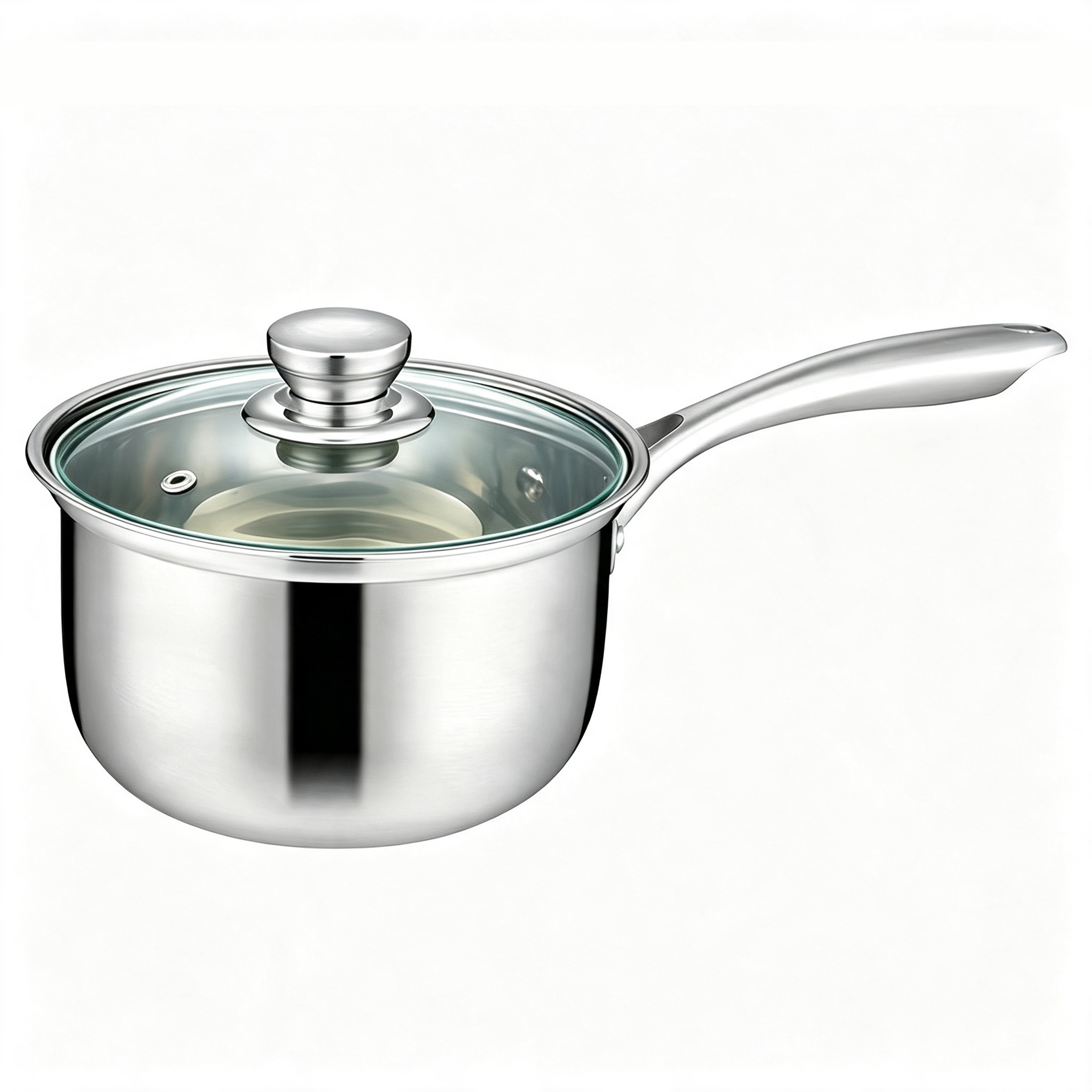 CGUCOOK stainless steel small milk pot, thickened milk pot, noodle cooking stainless steel single handle baby food milk pot, electromagnetic universal instant noodle pot Item Picture