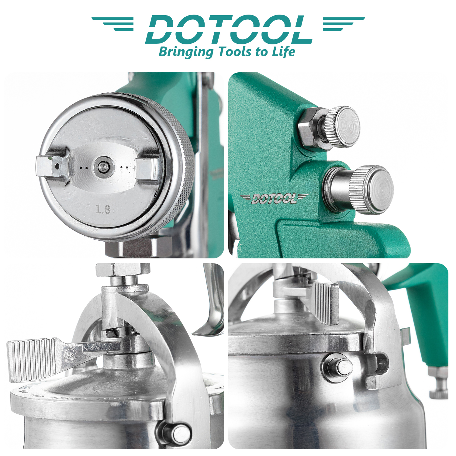 4001 Pneumatic spray gun: Small area paint repair and coating spray gun, leather coat oiling, wall painting details Picture
