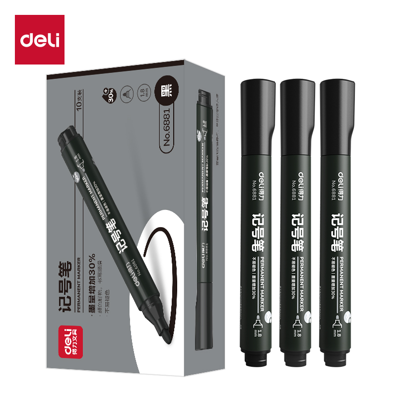 Delisida 6881 Marker Pen (Black)