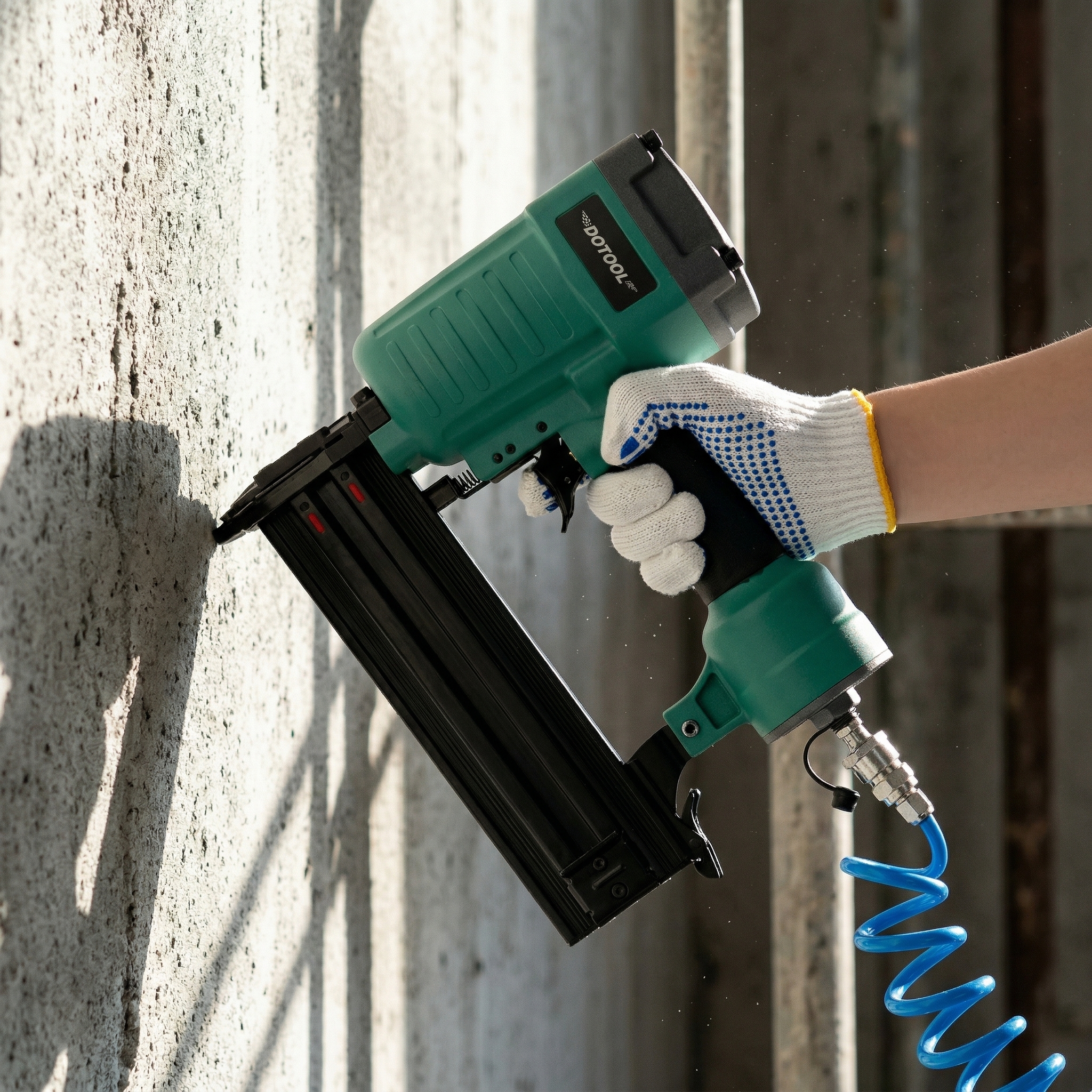 Factory direct sales of DOTOOL pneumatic nail gun ST64X concrete steel nail gun, air nail gun for driving wire grooves and cement wall nails Item Picture