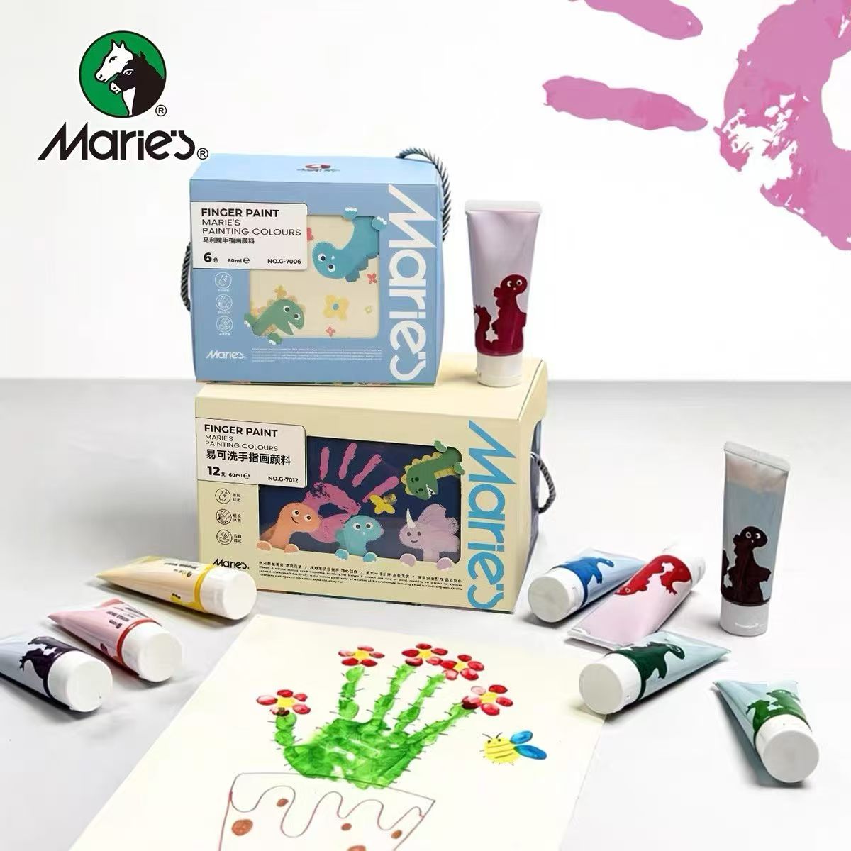 Maliyi Hand-washing Finger Paint 6 Colors 12 colors 60ml