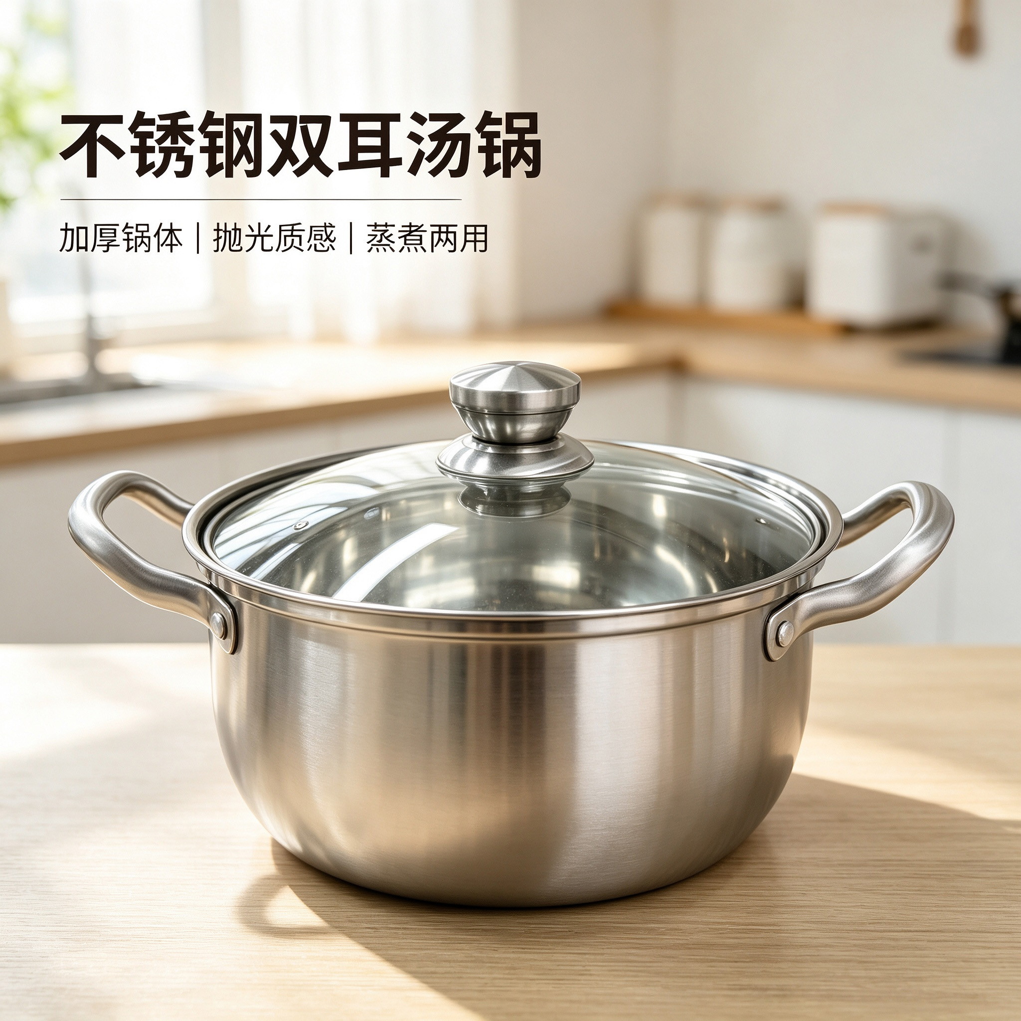 CGUCOOK olla de acero inoxidable con mango de acero antiplanchado casero olla de ánforas horno de inducción cocina de gas olla de acero inoxidable universal olla de cocción details Picture