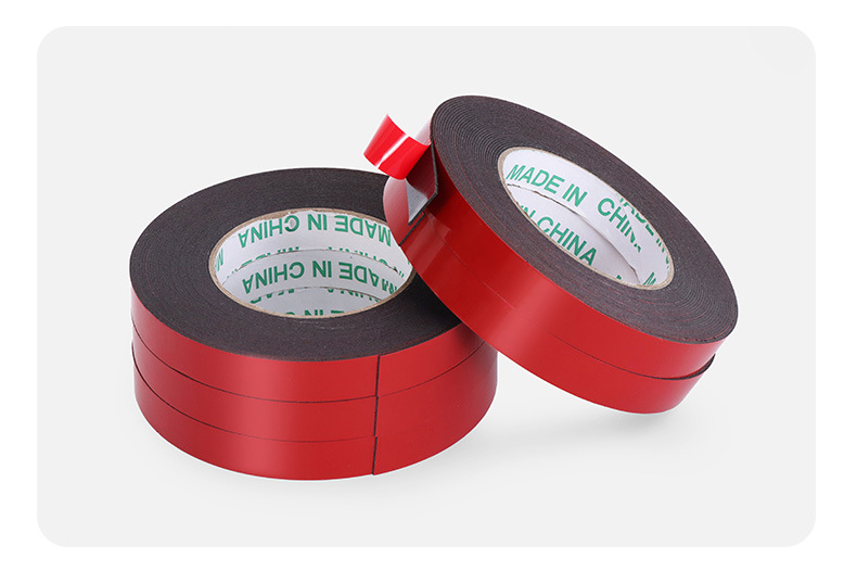 Red automotive foam double-sided film, red film, black PE foam double-sided tape, advertisement, strong adhesion, thickened, high-temperature resistant automotive sponge, 1.0mm thick on both sides pic 12