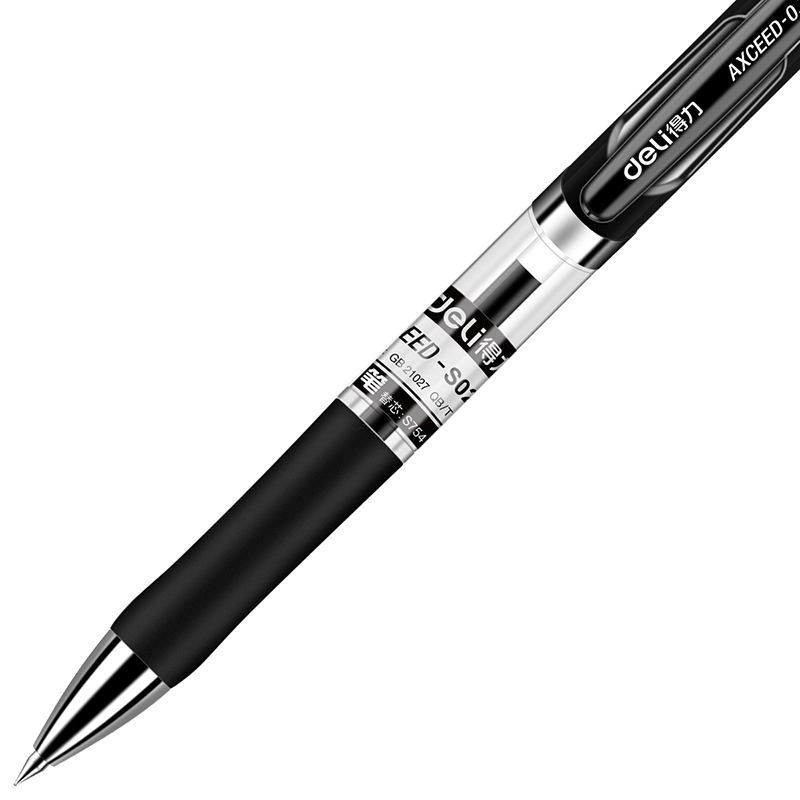 Deli S02 gel pen with 0.7mm spring tip Specification image