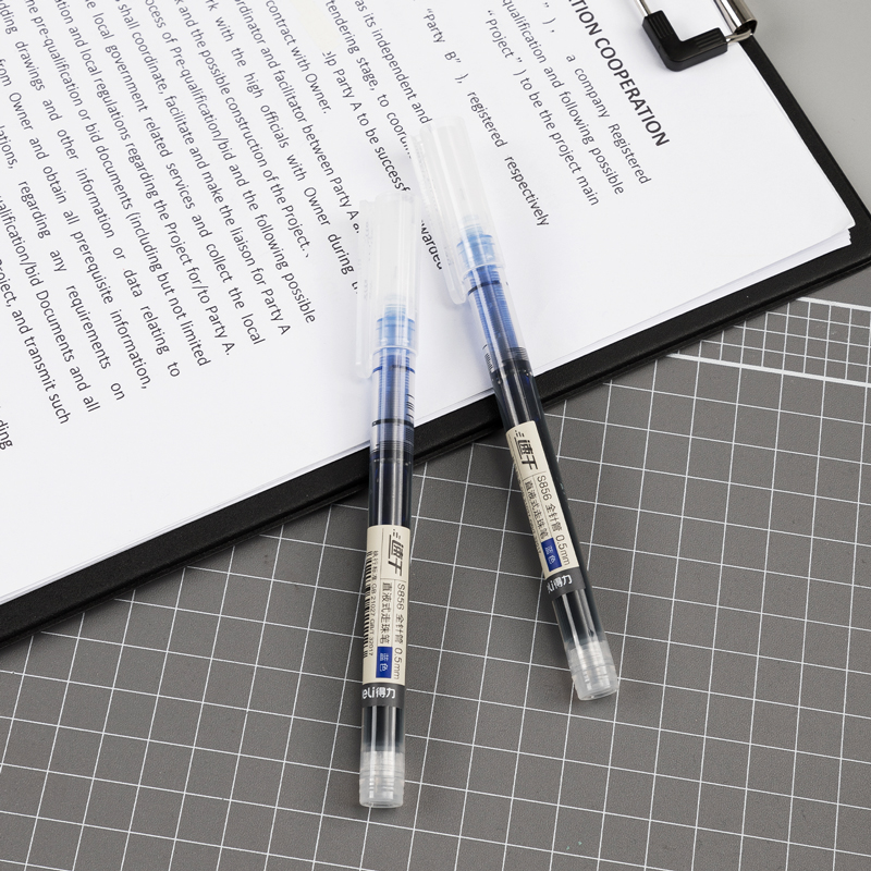 Deli S856 Direct Liquid Ballpoint Pen (Blue) Item Picture