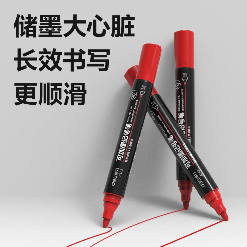 Delisida S552 Ink Refilling Marker (Red) Application Scenario