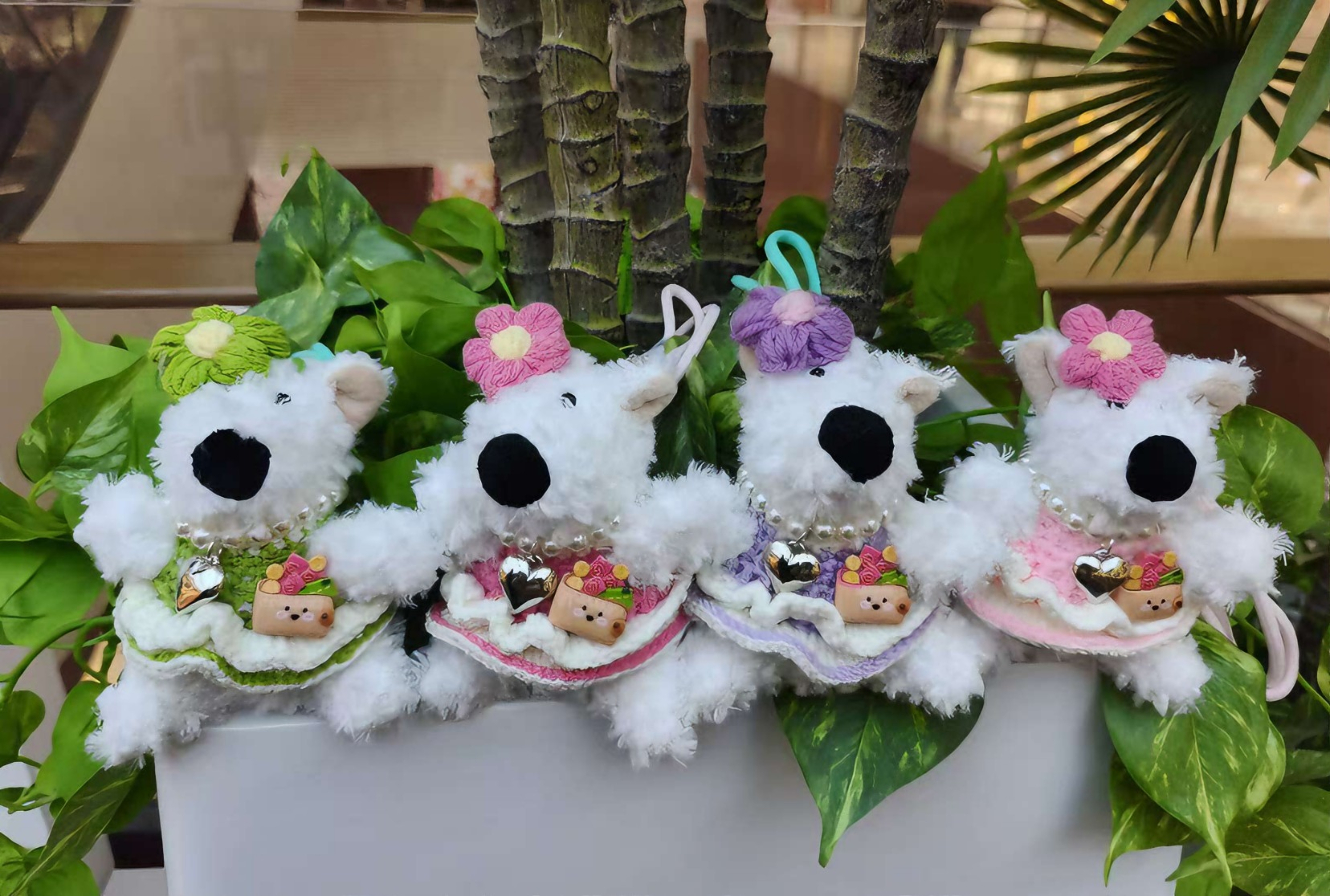 Westhighland peluche muñeca llavero ropa varios estilos exquisito