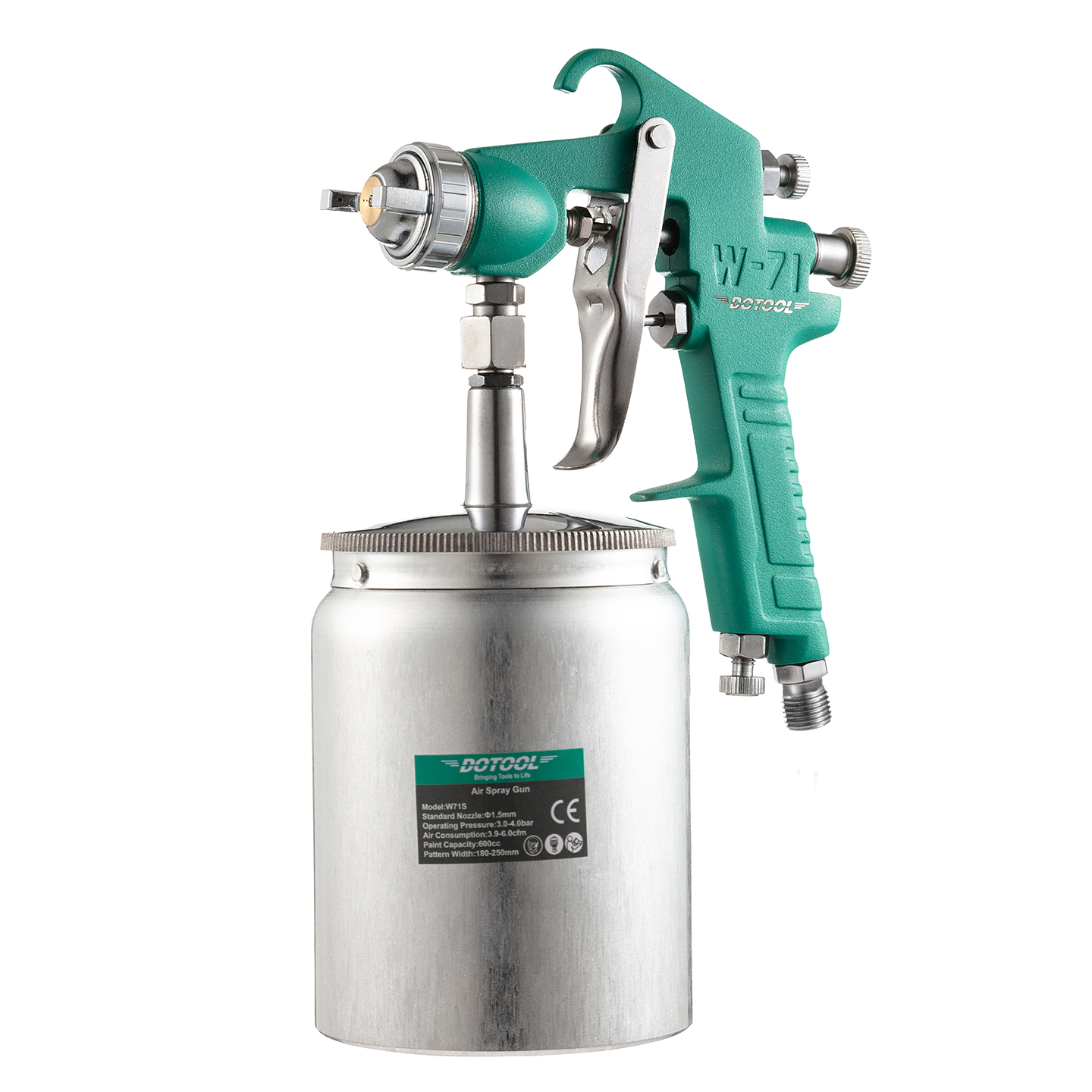W-71S pneumatic spray gun, small area paint repair coating spray gun, leather coat oiling/wall painting