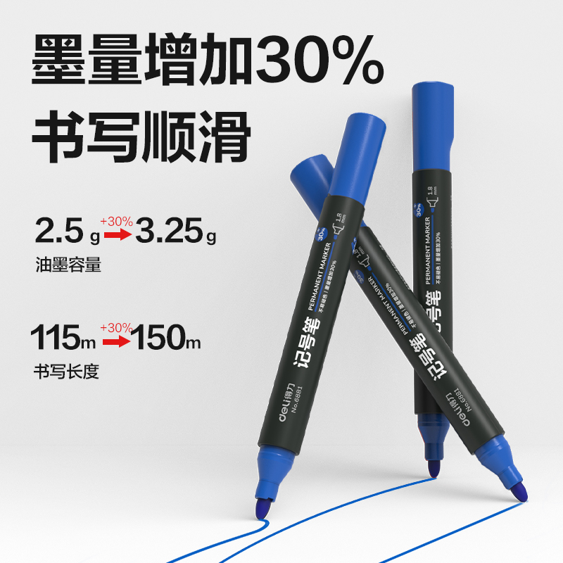 Delisida 6881 Marker Pen (Blue) Application Scenario