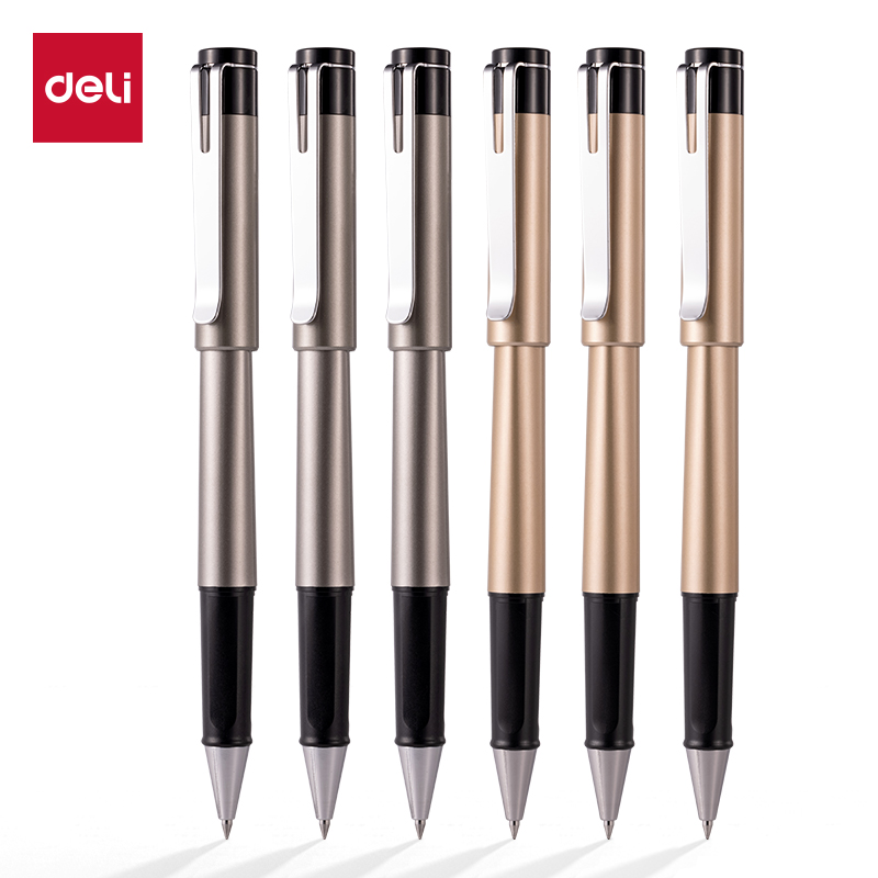 Deli S95 Ballpoint Pen 0.5mm Bullet Tip (Black)