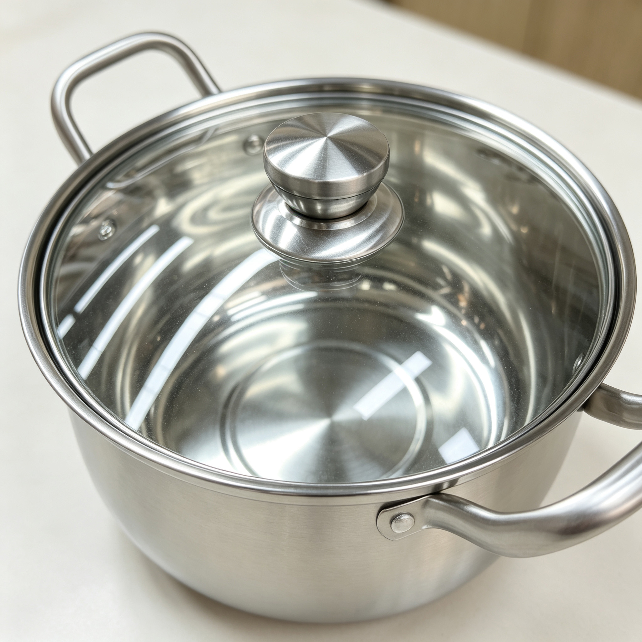 CGUCOOK olla de acero inoxidable con mango de acero antiplanchado casero olla de ánforas horno de inducción cocina de gas olla de acero inoxidable universal olla de cocción Specification image