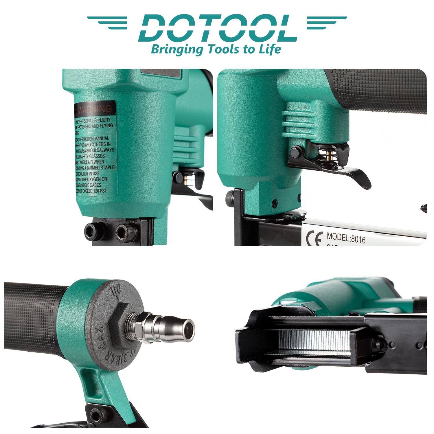 DOTOOL 8016 yard nail gun, pneumatic tool, nail gun, U-shaped nail, woodworking and decoration Application Scenario