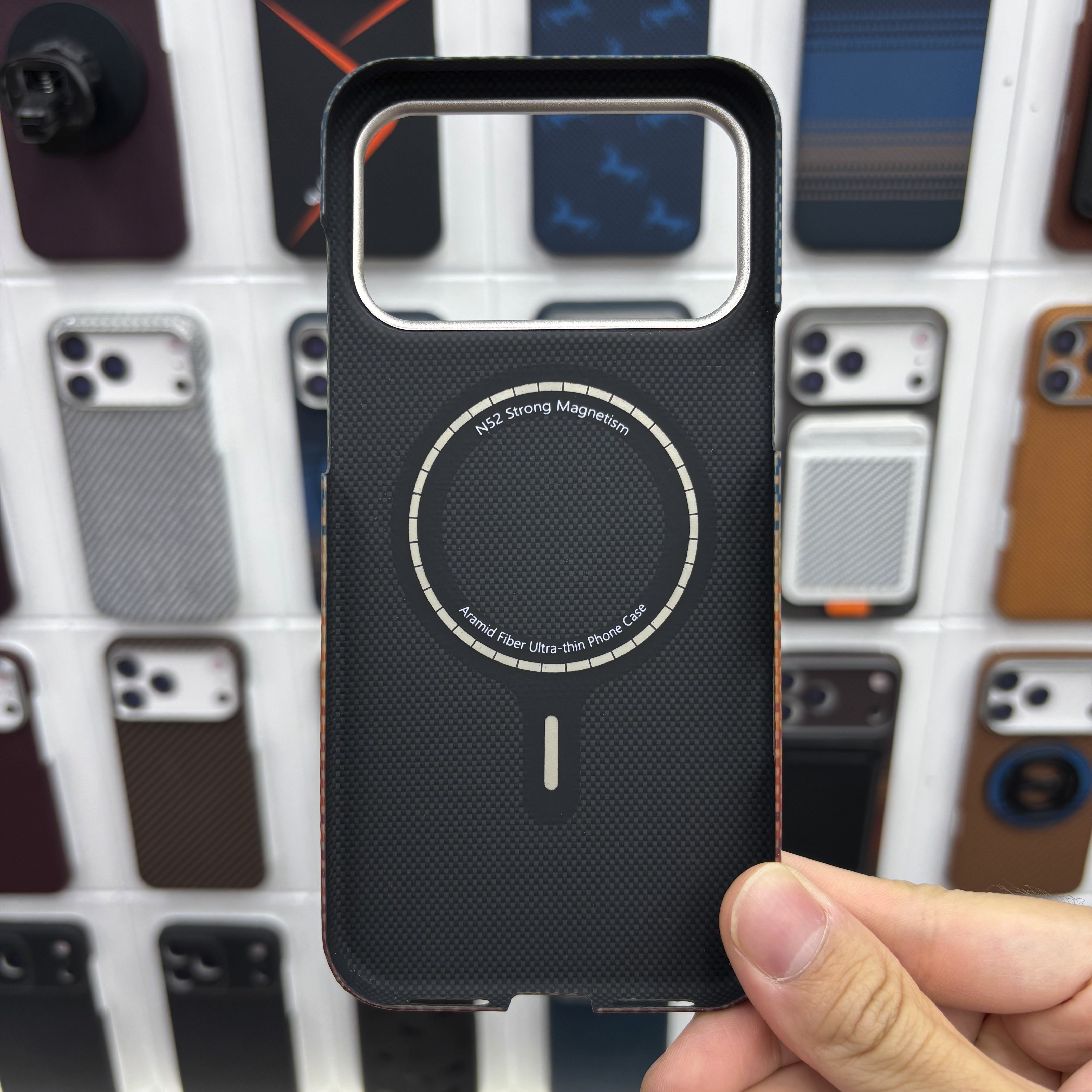 Para apple 18promax protecciones de teléfono casos de fibra de aramida accesorios anti-arañazos resistente al desgaste ultra slim kevlar casos de teléfono Item Picture