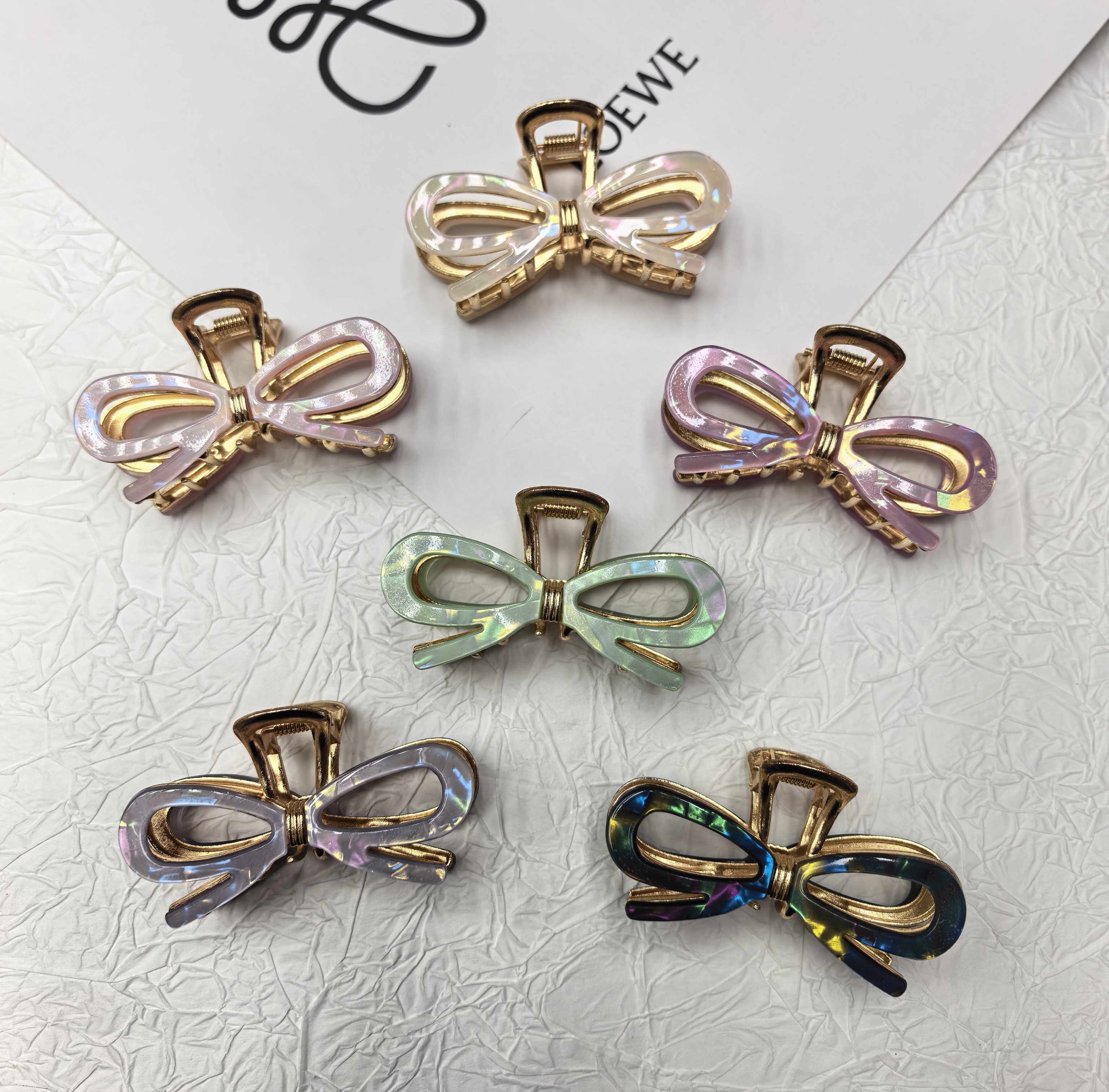 Elegant and stylish bow acetate gripper, high-end hair gripper, hairpin, new design style hair clip