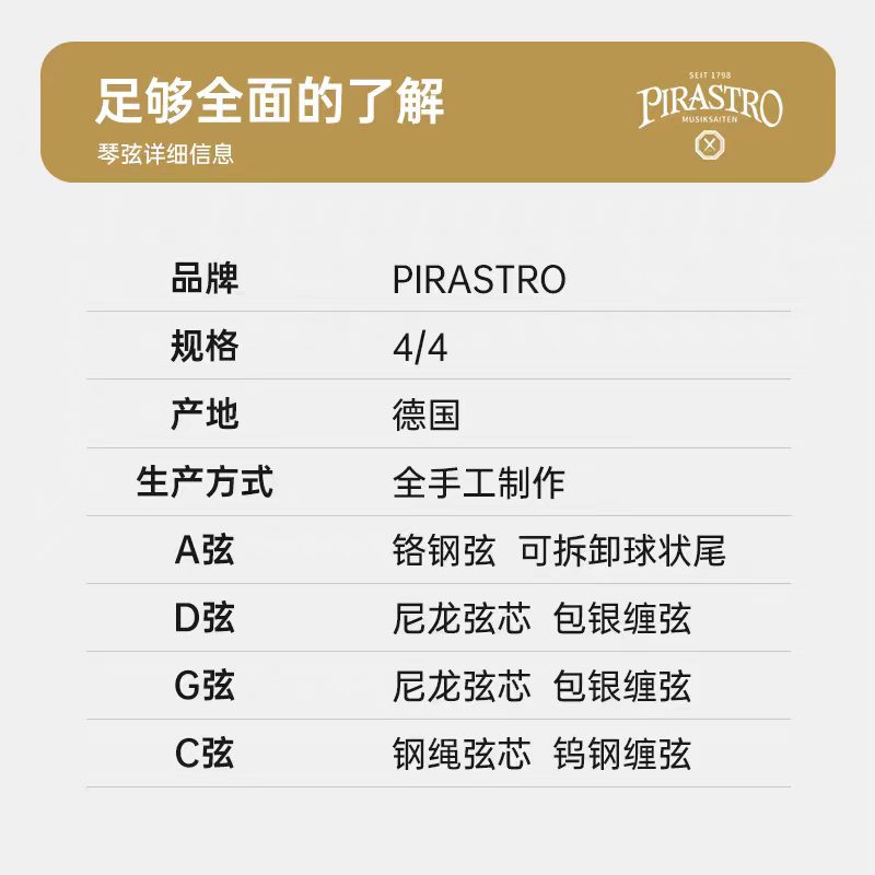 Aileen German PIRASTRO Evah Pirazzi Gold Viola string kit Application Scenario