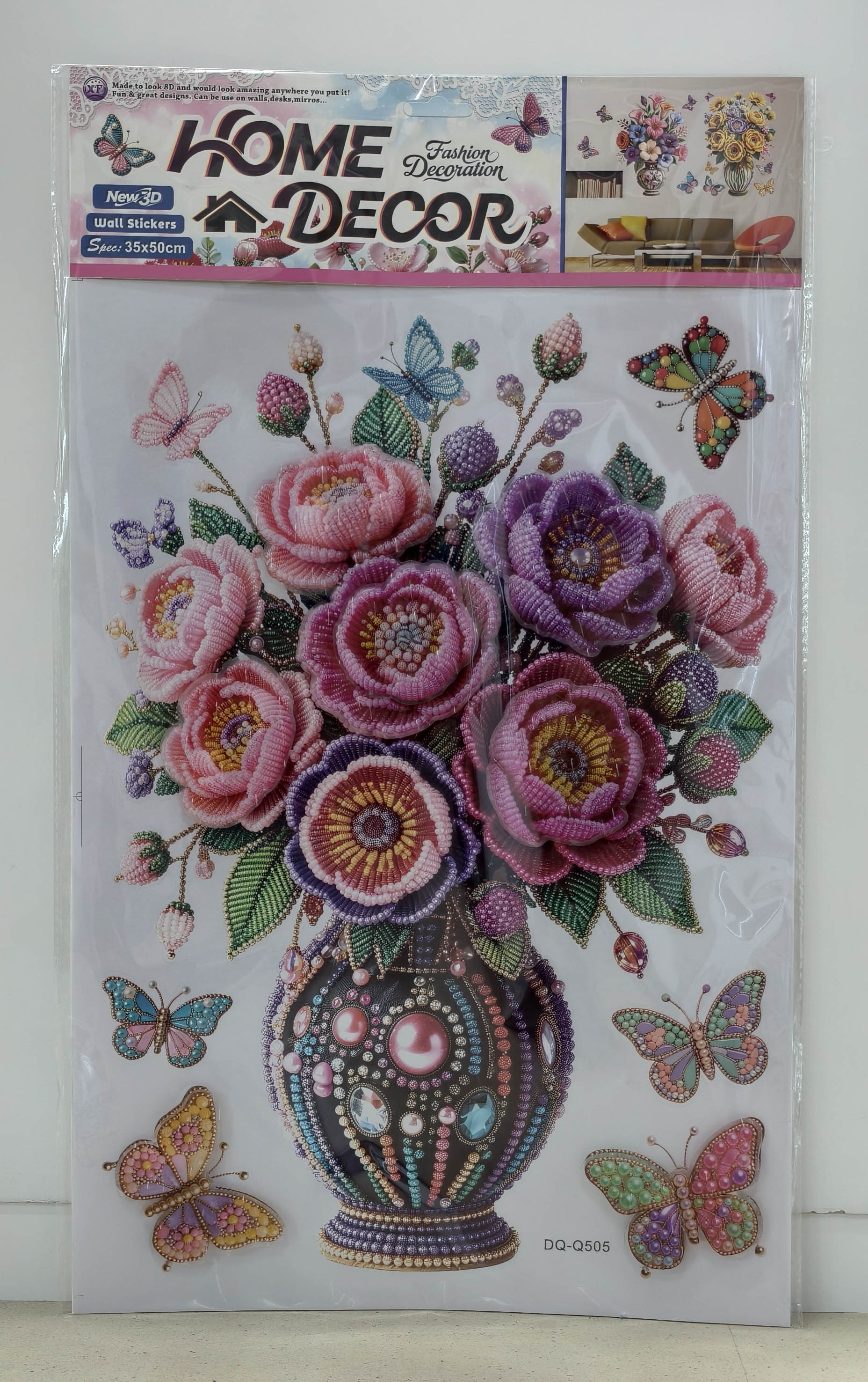 DQ-Q vase layer upon layer decorative stickers Application Scenario