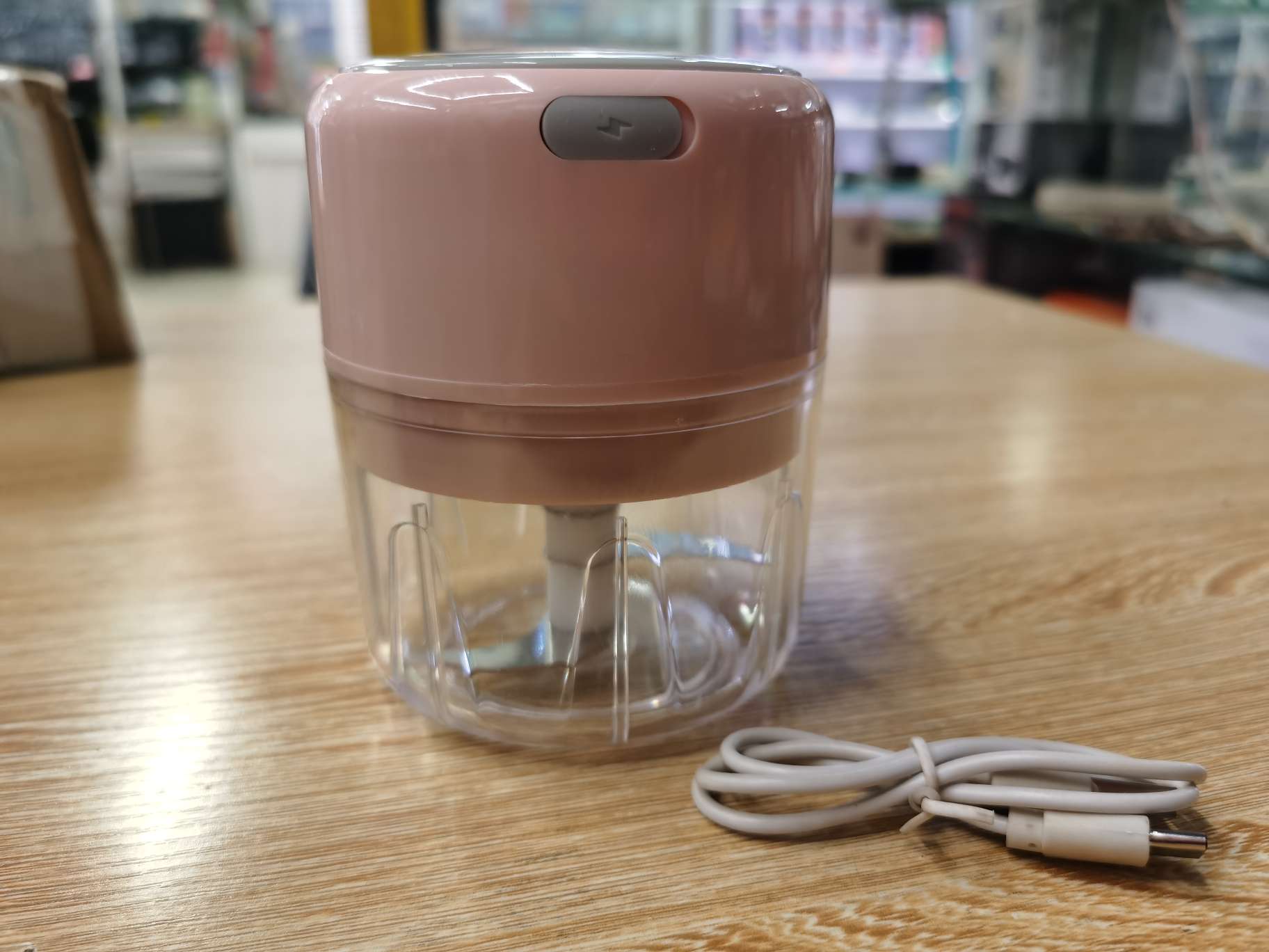 Wireless electric garlic mixer, garlic mashing machine, garlic mincing machine, garlic mincing and stirring, multi-functional kitchen, household small mini garlic press, kitchenware Specification image