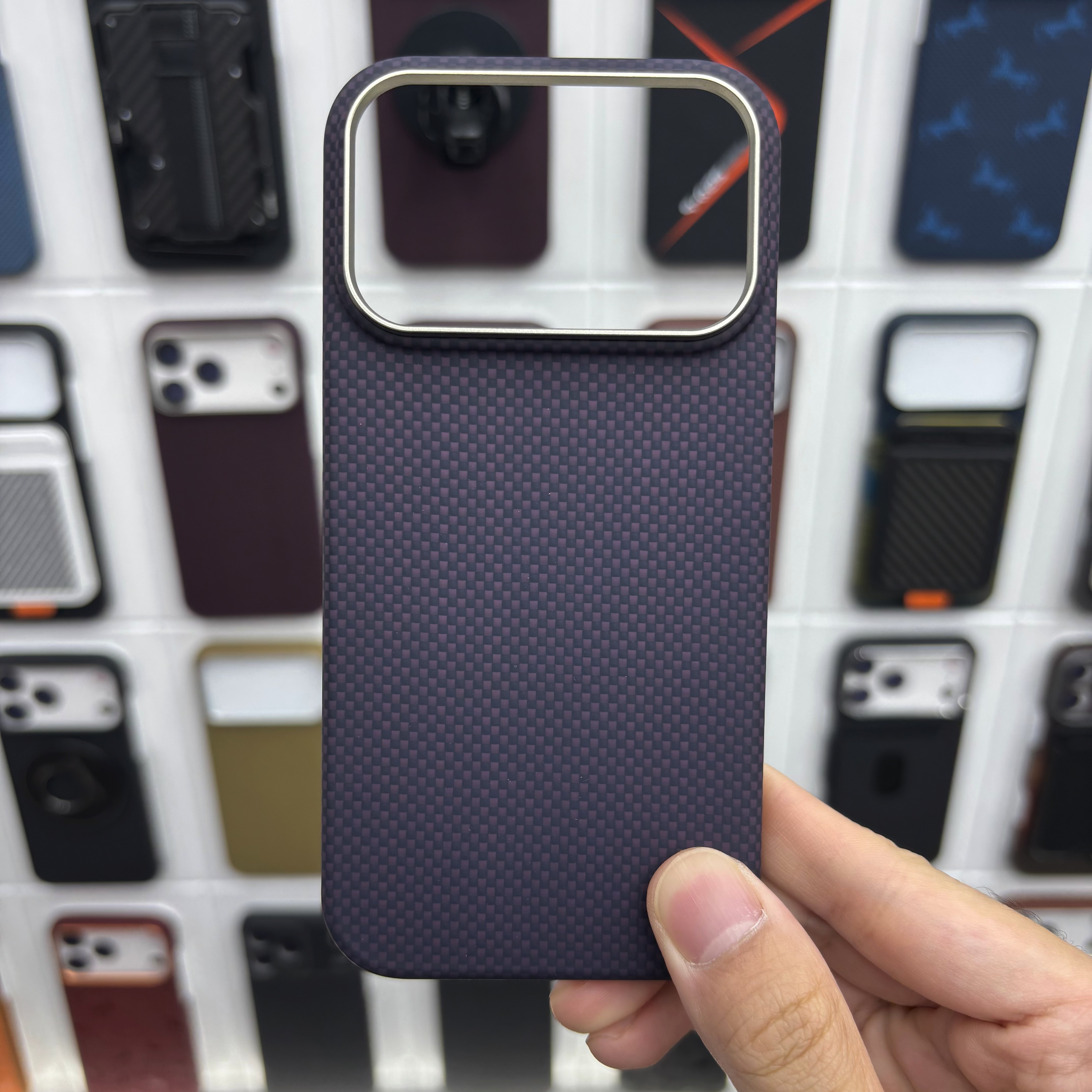 Para apple 18pro/18promax ultra slim aramid durable caso del teléfono resistente a los arañazos resistente al desgaste no se desvanecería kevlar protector caso details Picture