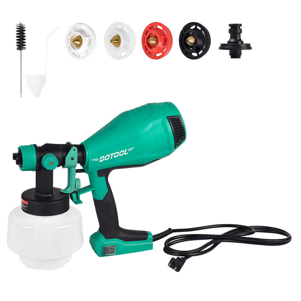 The DOTOOL DTL300 500W electric spray gun is an electric sprayer set suitable for most painting projects, with adjustable flow control details Picture