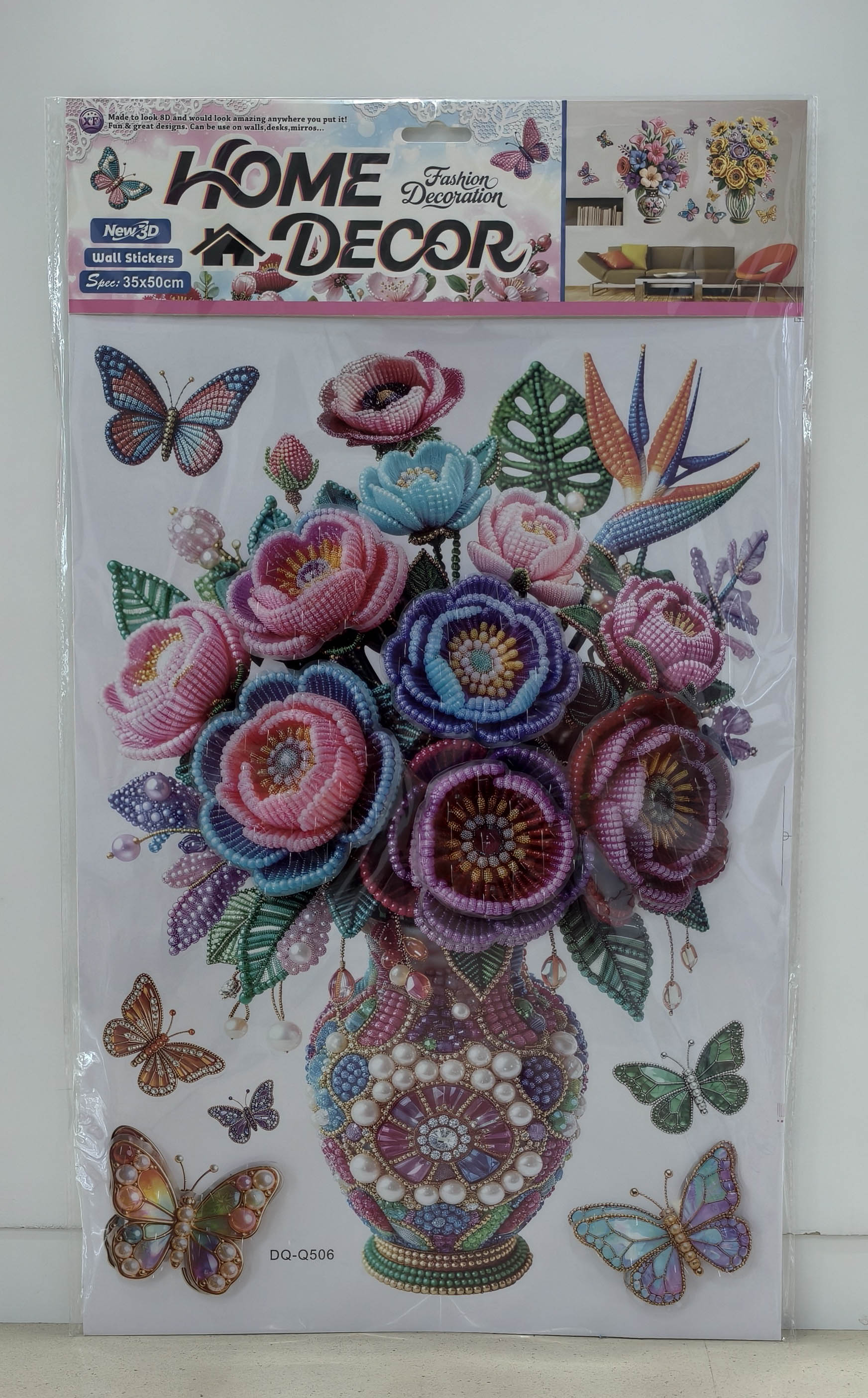 DQ-Q vase layer upon layer decorative stickers Specification image