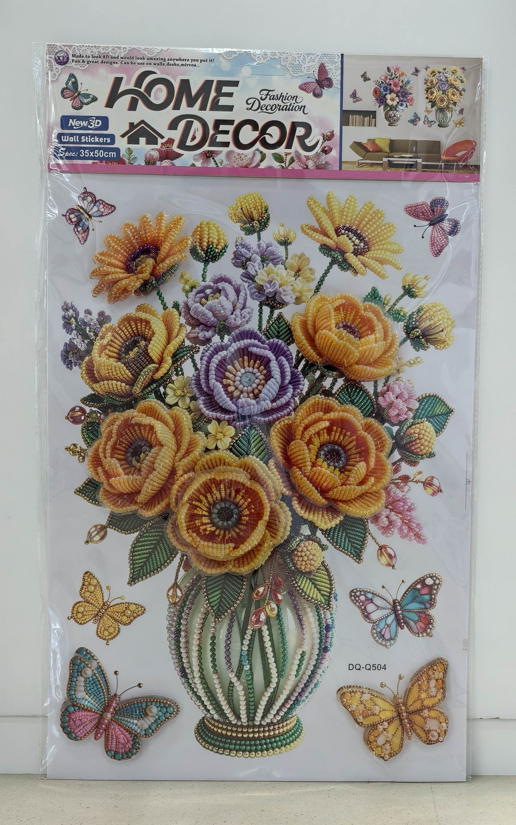 DQ-Q vase layer upon layer decorative stickers details Picture