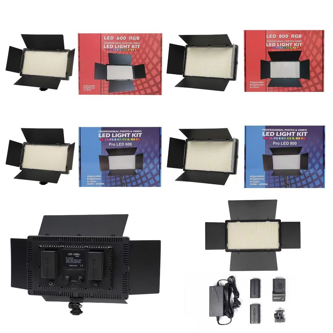 Luz de complemento de fotografía transfronteriza LED lámpara cuadrada de cuatro páginas interior y exterior foto en vivo en vivo luz de deflector tipo cuadrado luz portátil detail image 6
