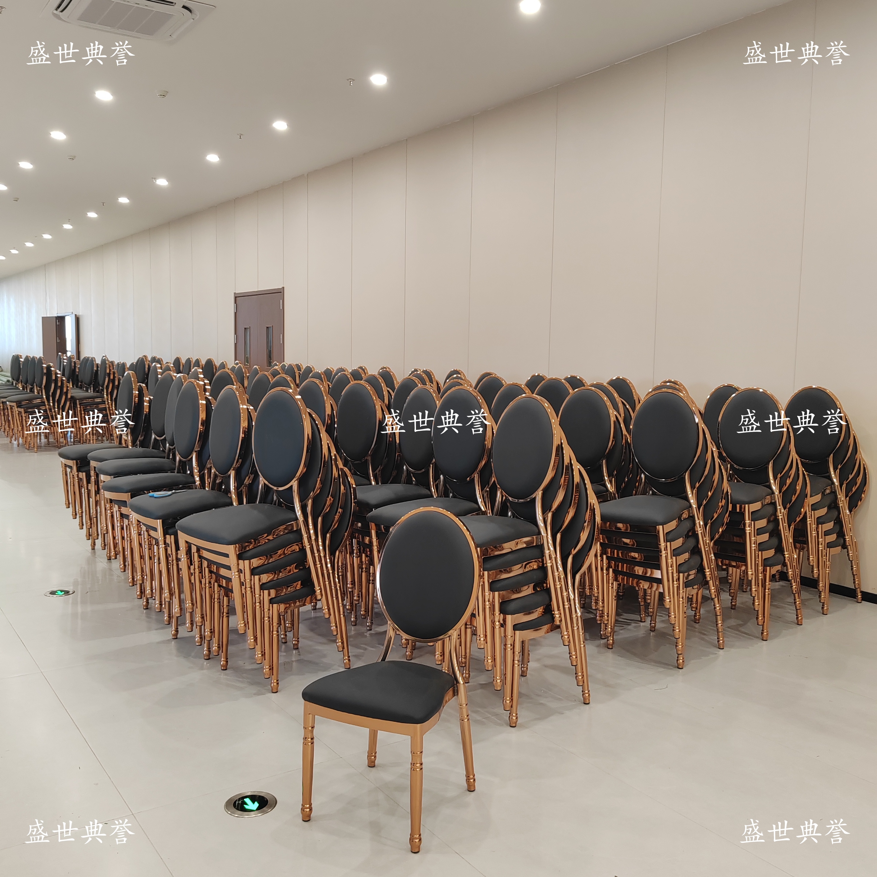 Anqing venta directa de fábrica mesa de banquete del hotel silla banquete tema central boda silla de espalda redonda silla de restaurante